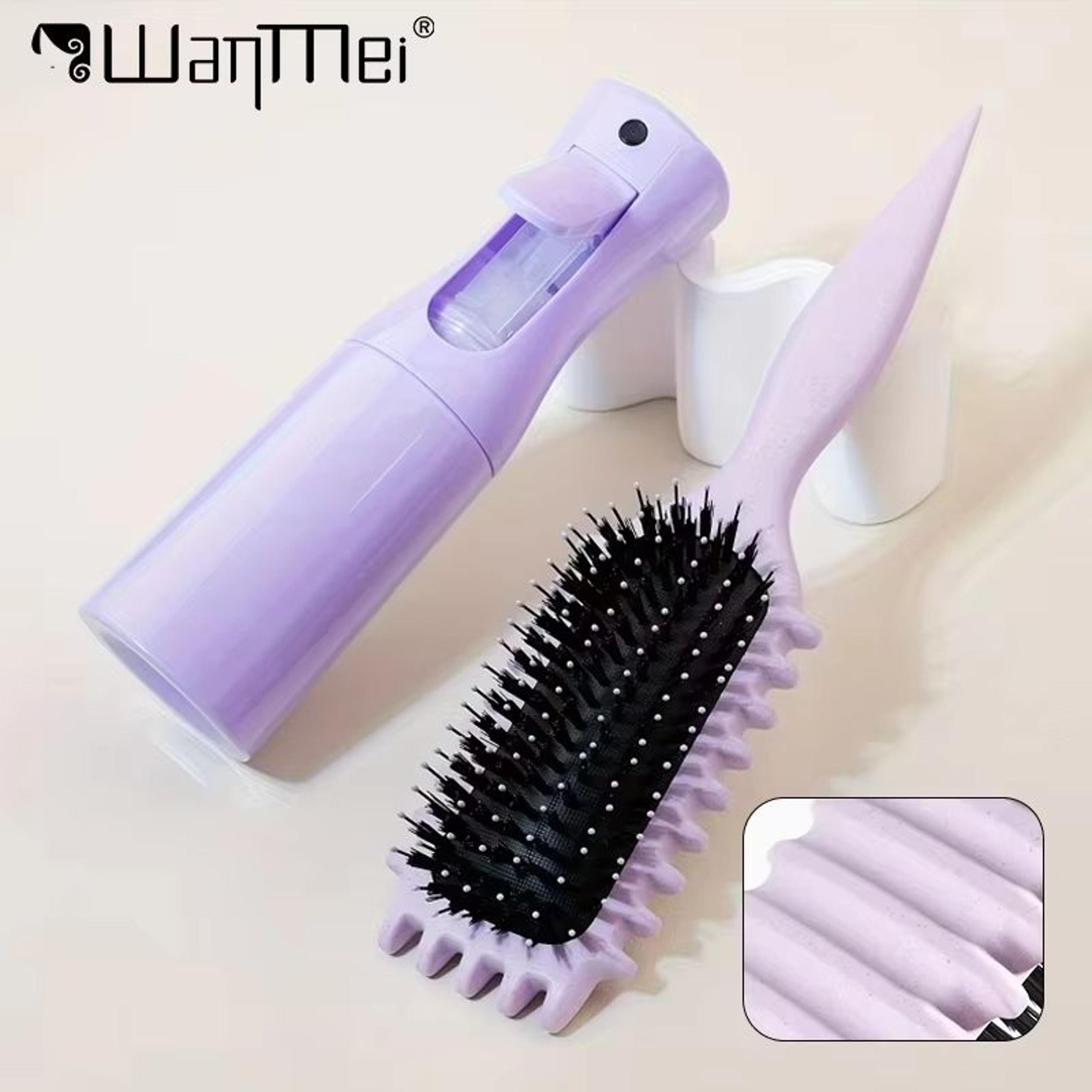 all-in-one detangling candy brush & continuous mist spray hair care kit