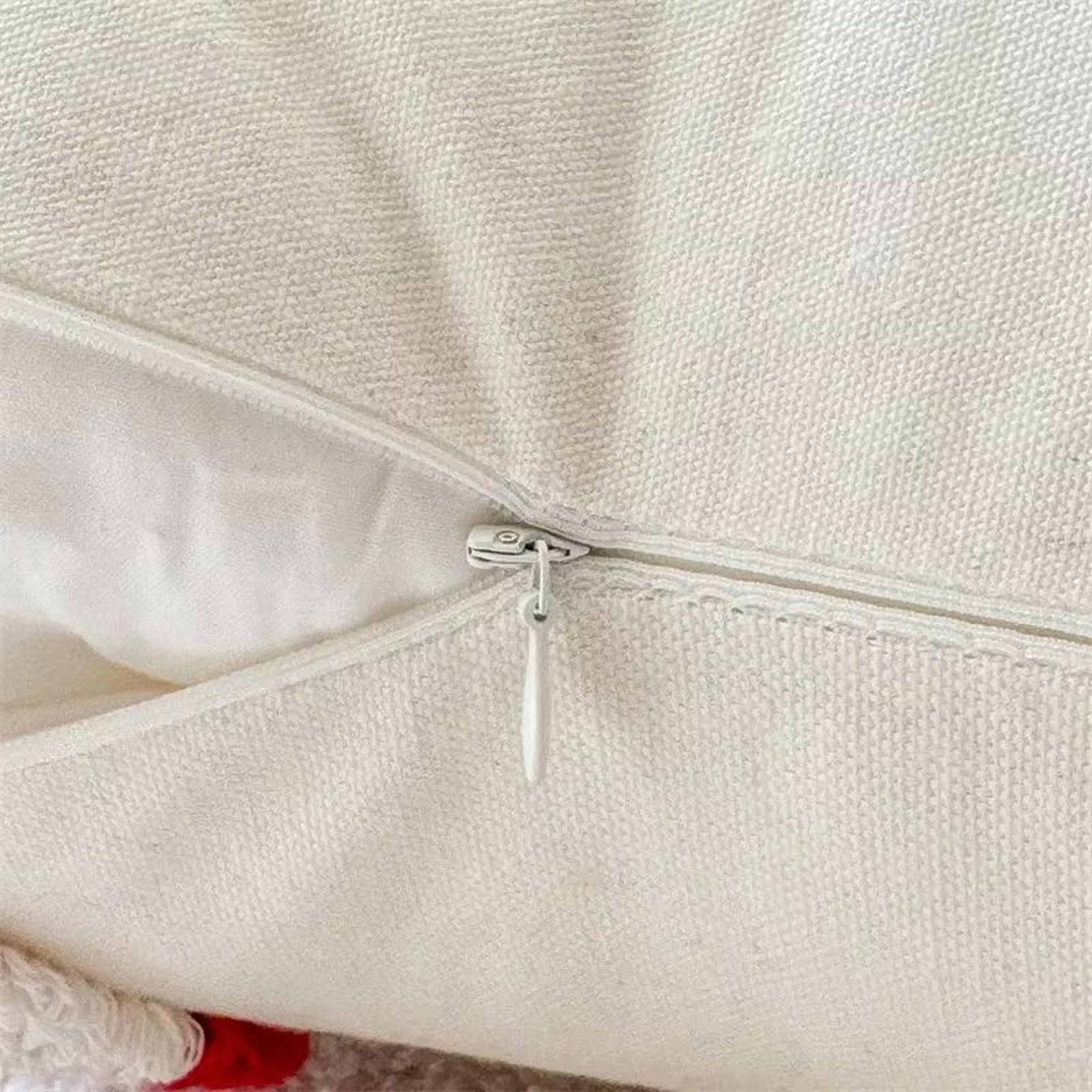 Christmas Plush Pillowcase With Hat And Candy Cane Pattern Hidden Zipper Holiday Decor Cover 4