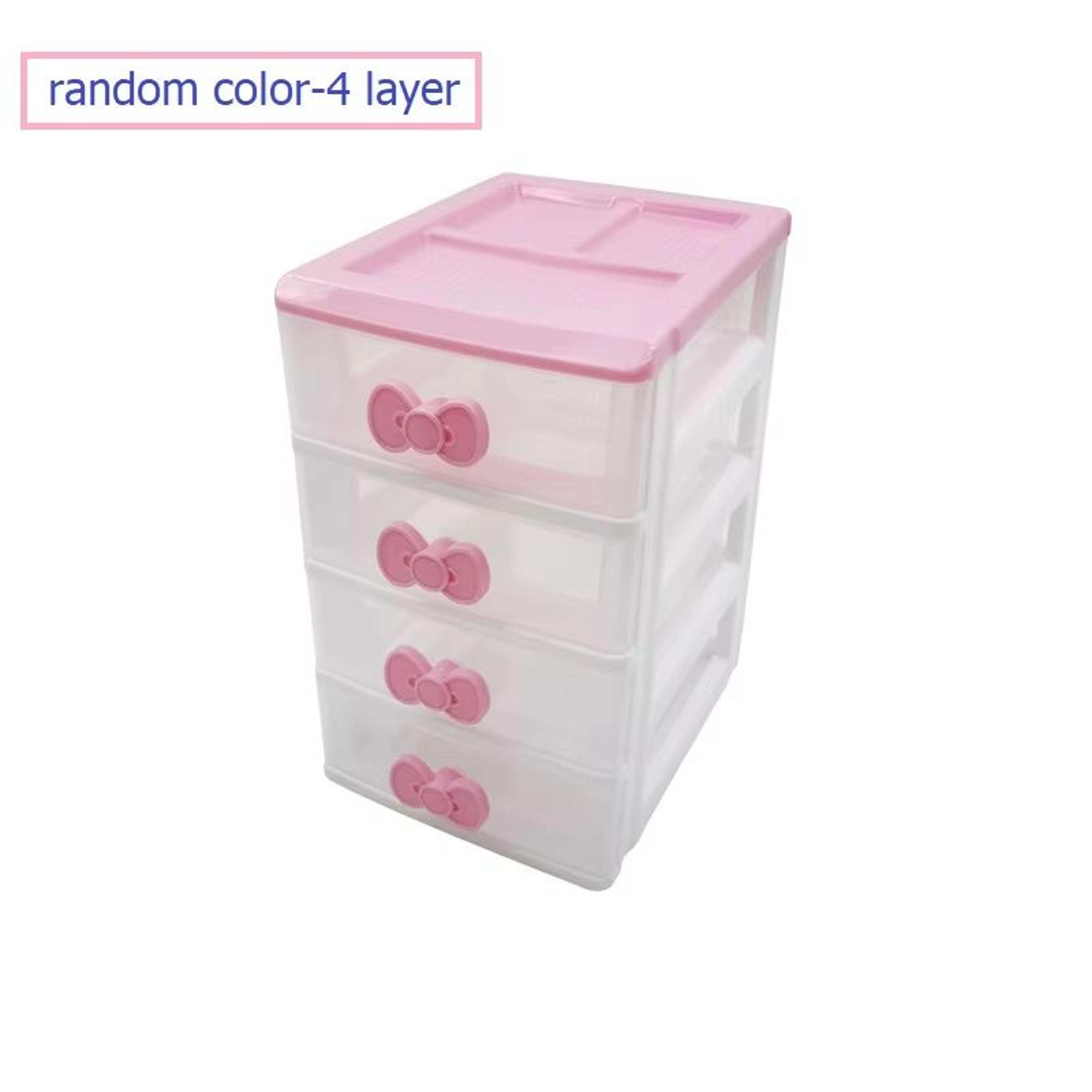 WBBOOMING Small Drawer Jewelry Storage Box Multi Layer Plastic Desktop Organizer For Cosmetics And  8