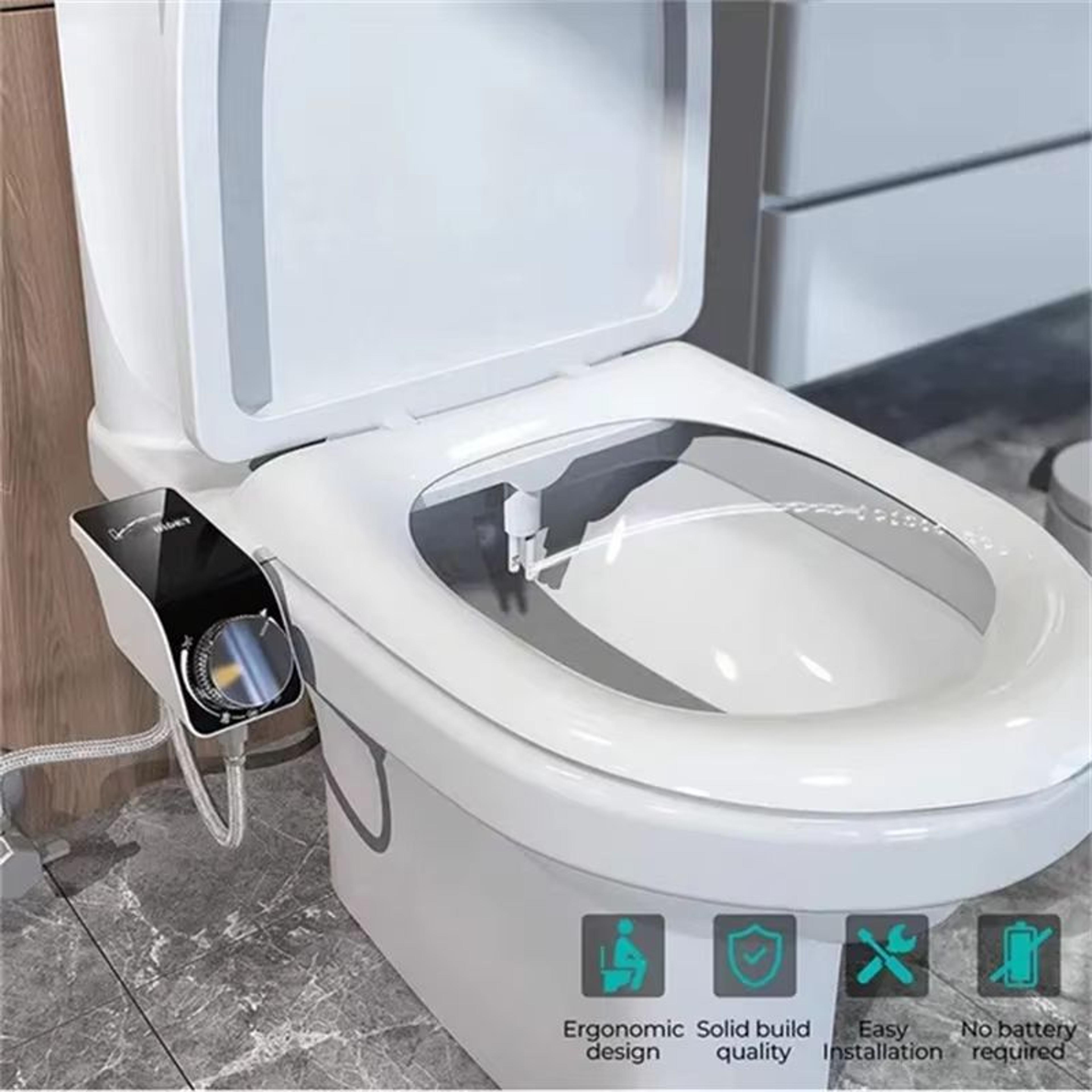 portable non electric bidet spray attachment for women hygienic bathroom use