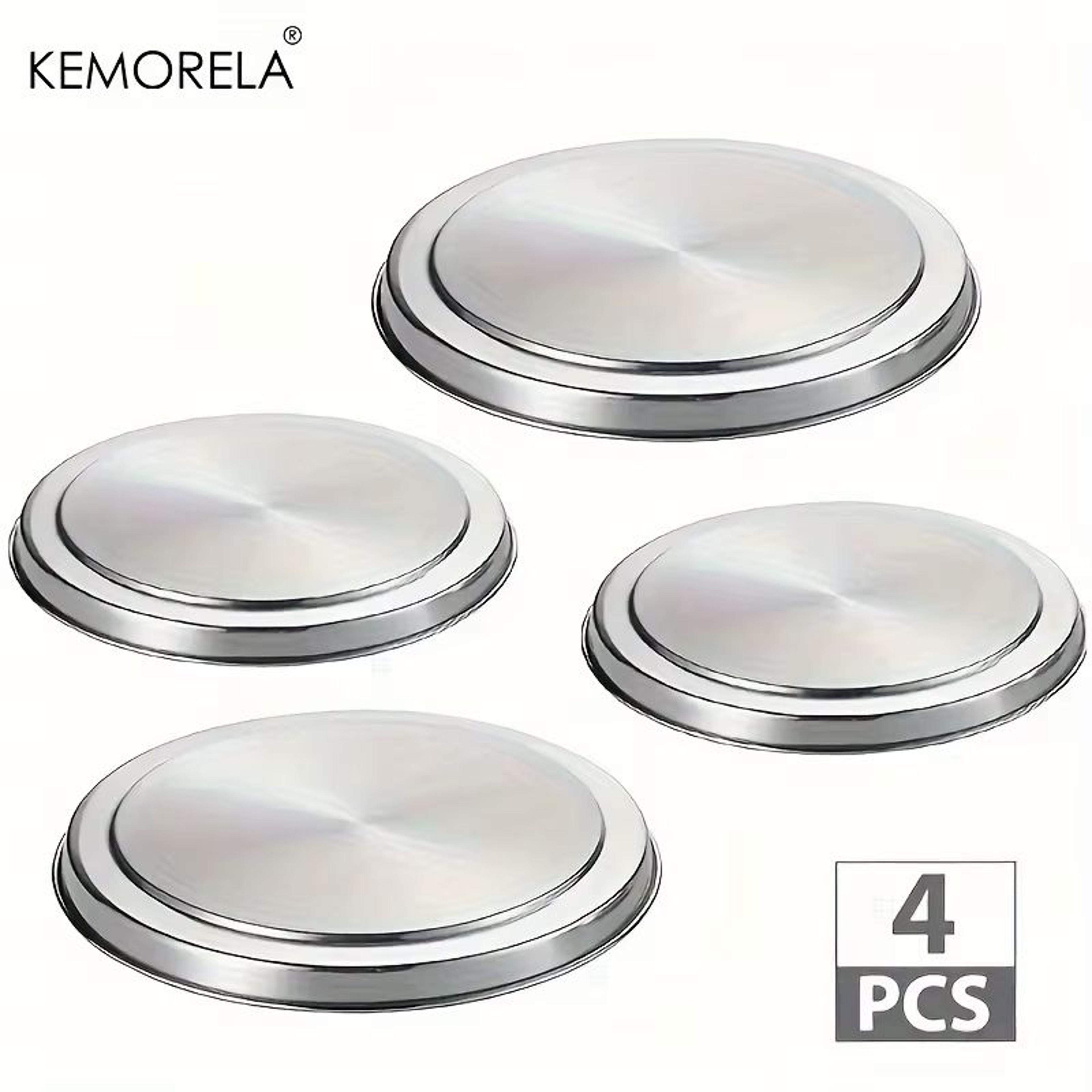 4Pack Stainless Steel Electric Stove Burner Covers 2 Small  2 Large Rustproof Round Cooktop Cover P 6