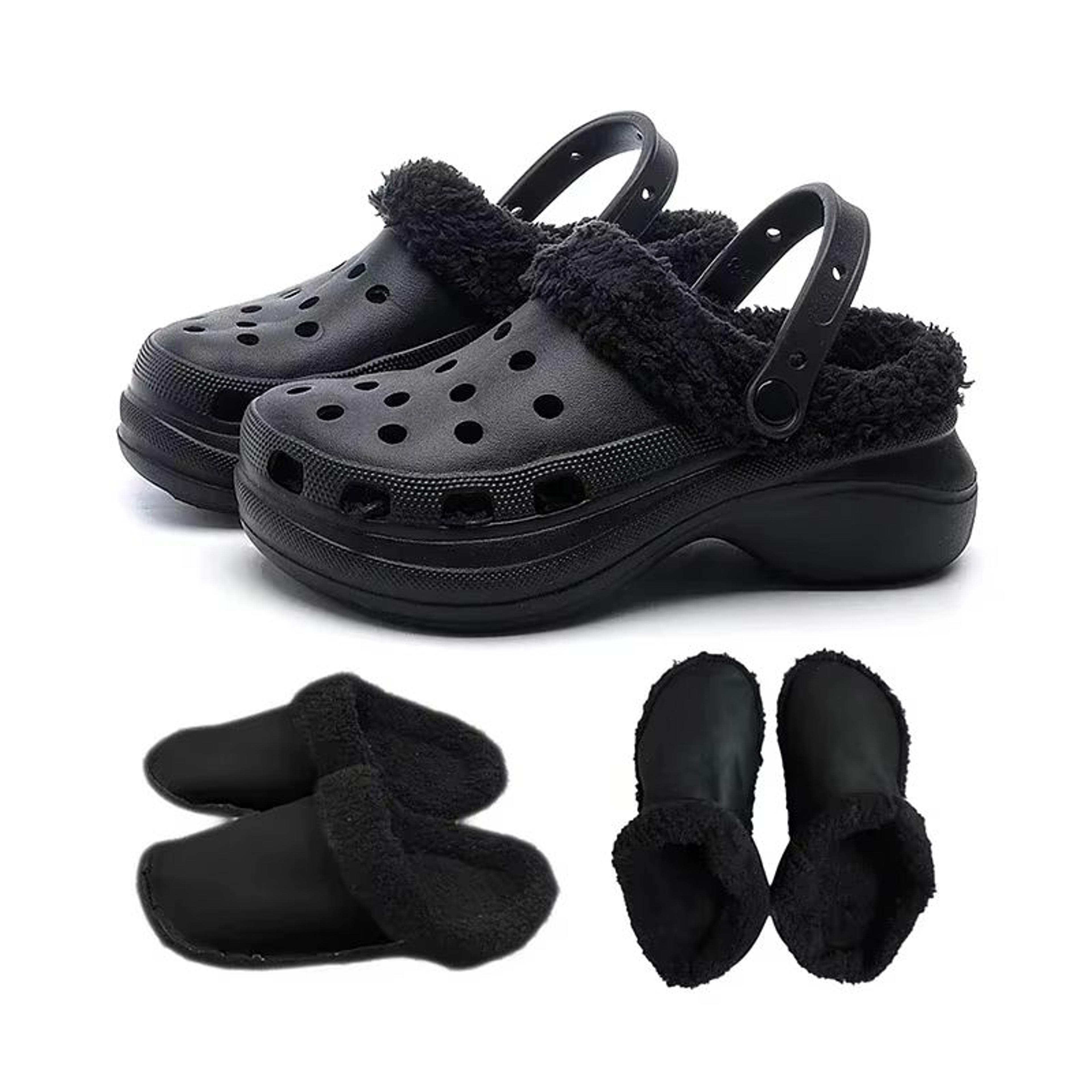 winter warm plush ankle sock shoe charms and removable insole liners for men and women