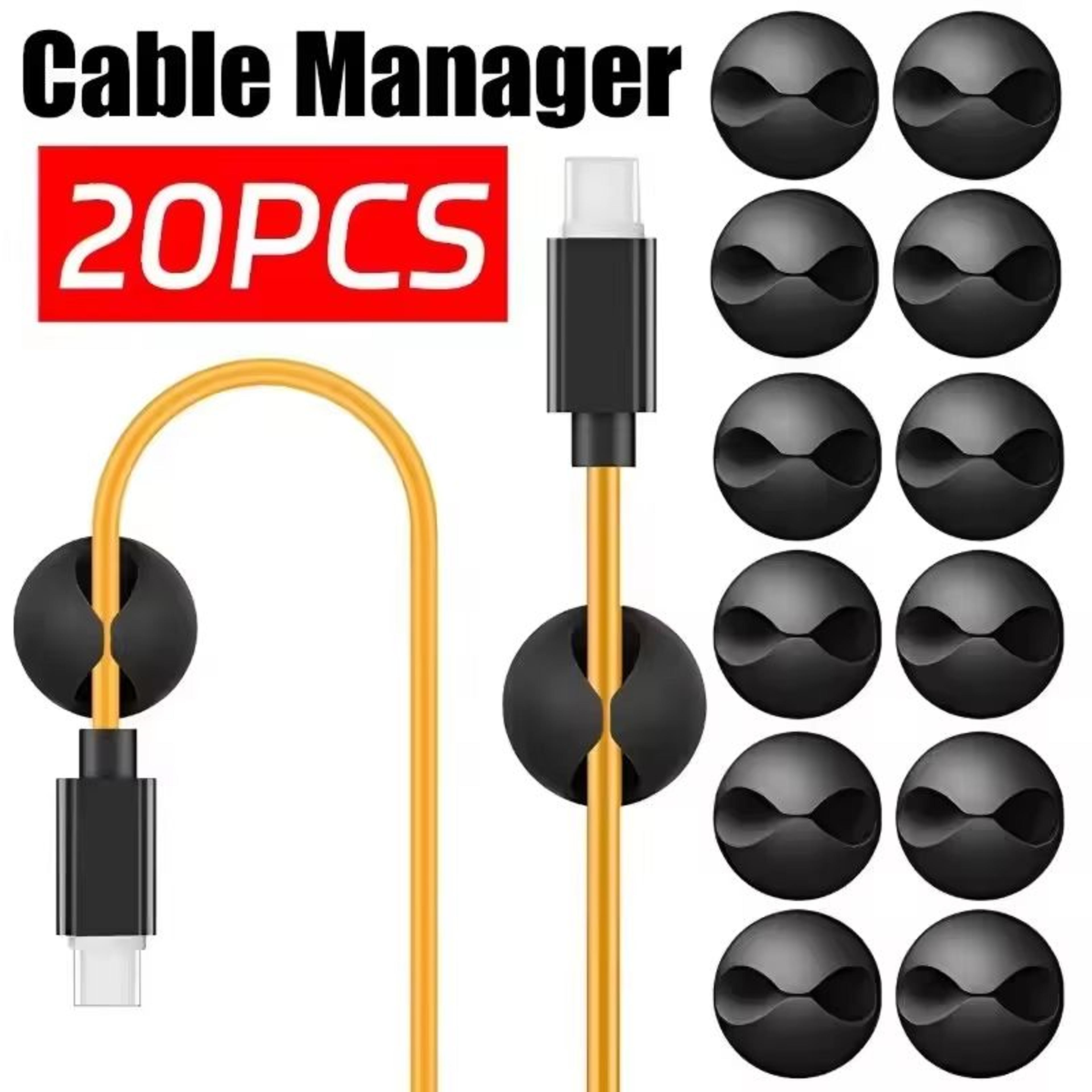 adhesive desktop cable clips for wire management and charger organization