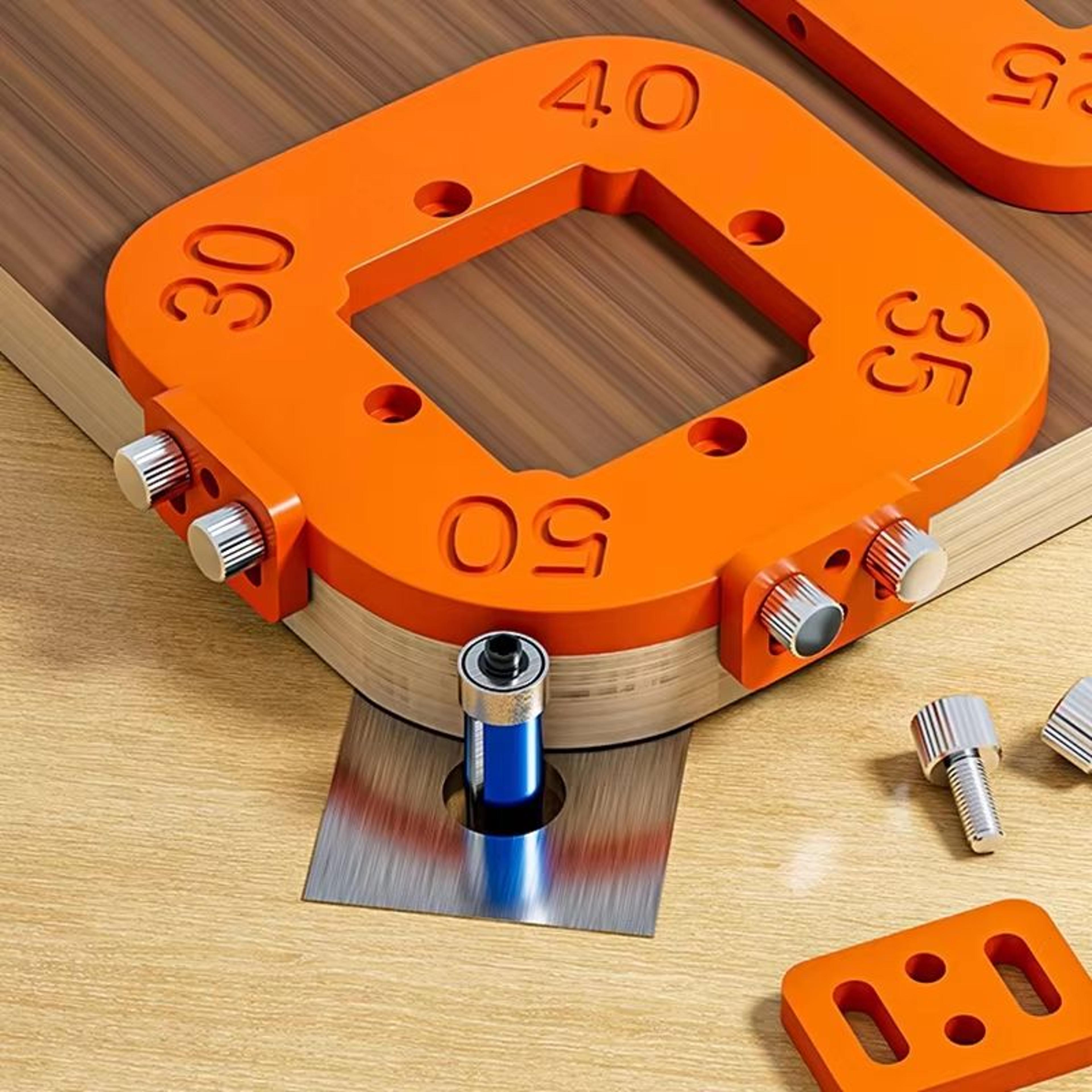 woodworking router corner radius templates jig set – abs curved routing r10 to r50