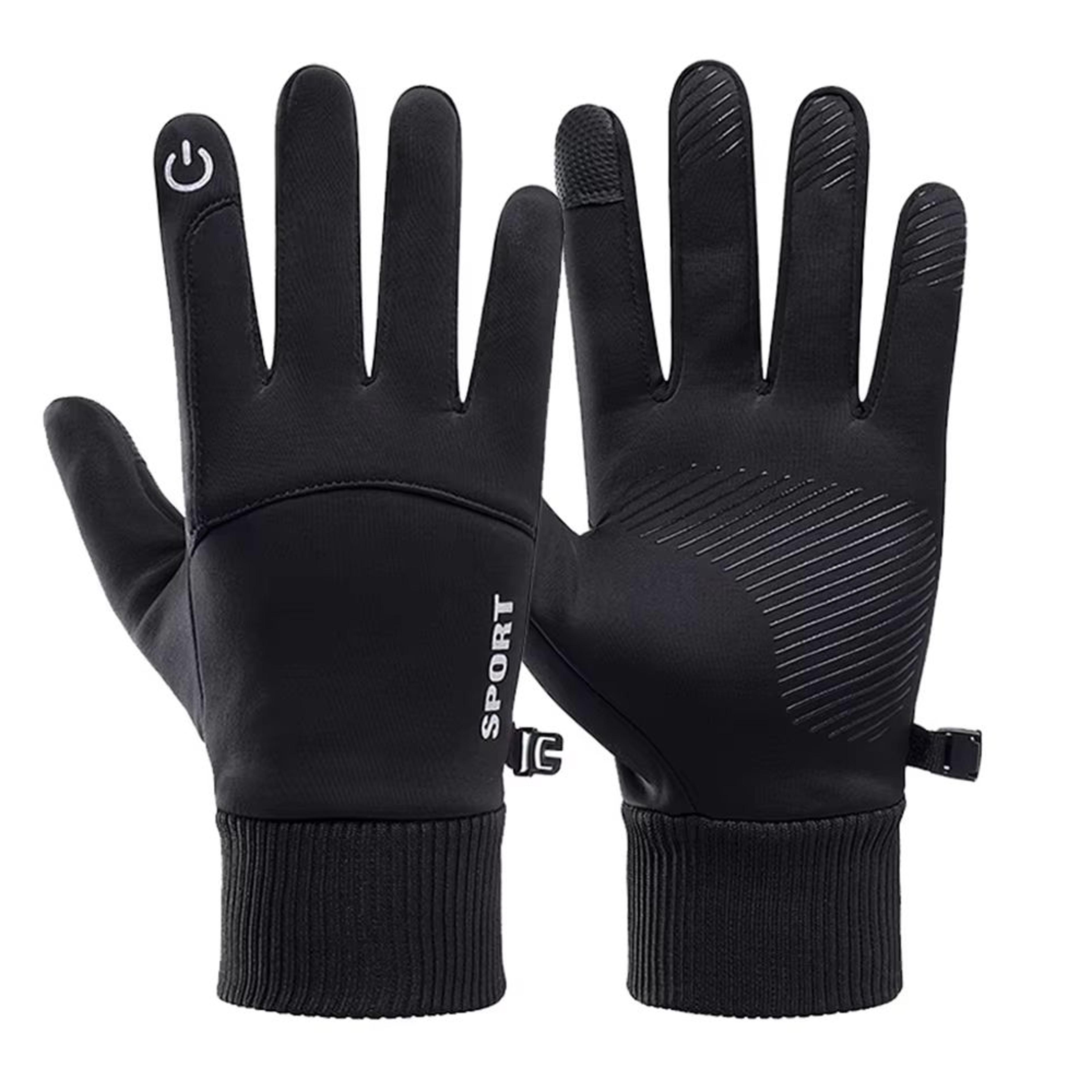 winter waterproof windproof gloves for men and women with touch-screen and non-slip grip