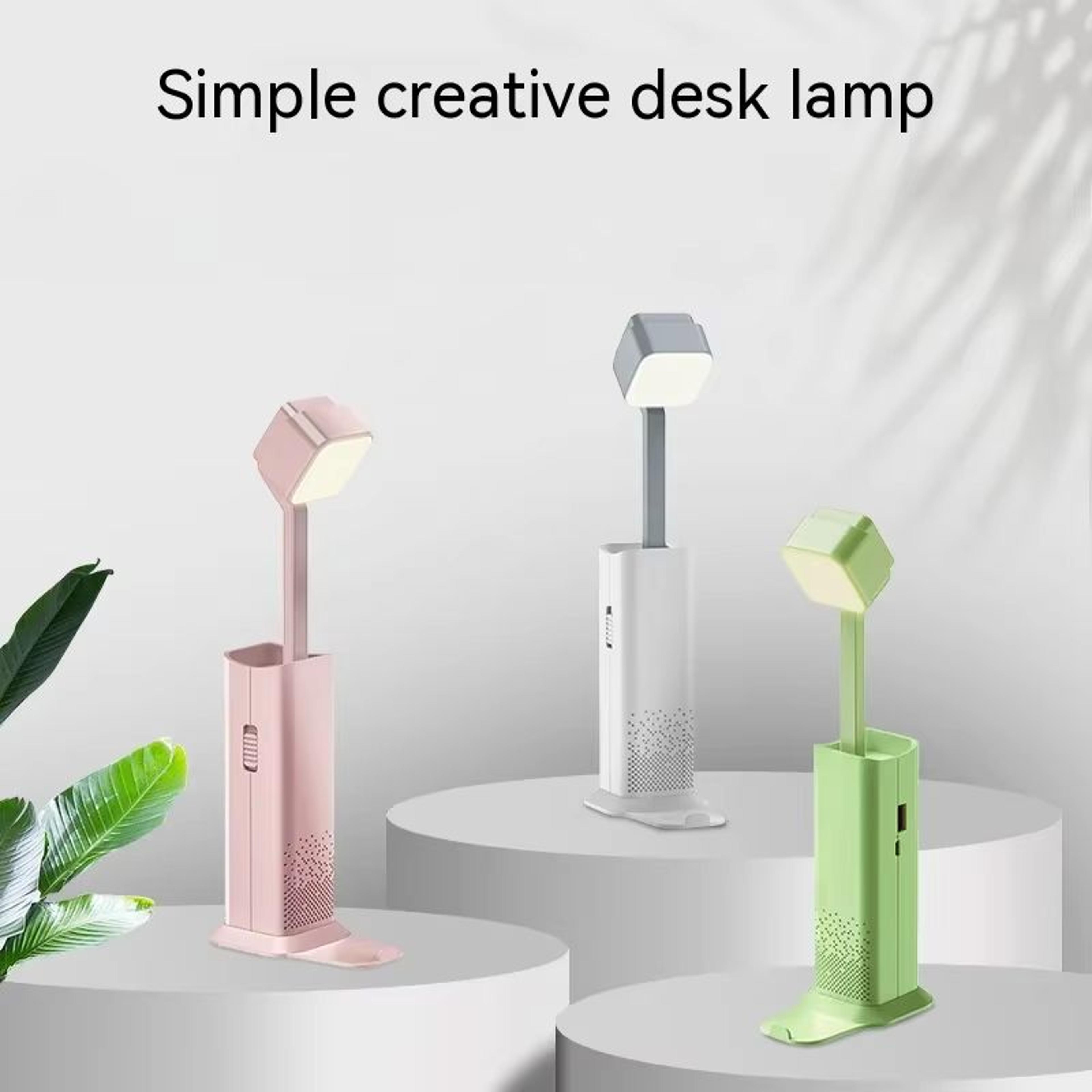 portable led telescopic desk lamp with eye protection and power bank function