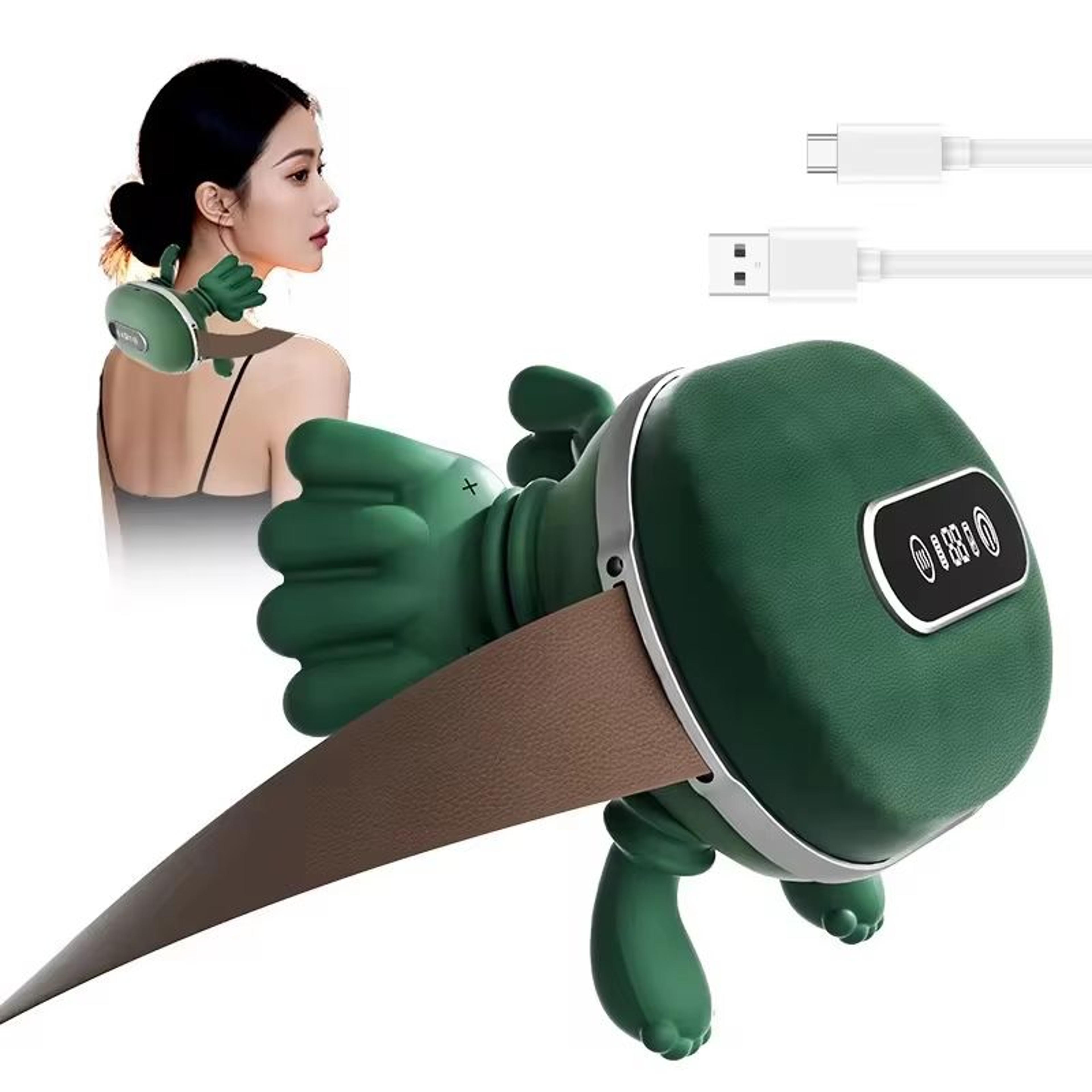 wireless bionic finger neck & shoulder massager for deep muscle relief