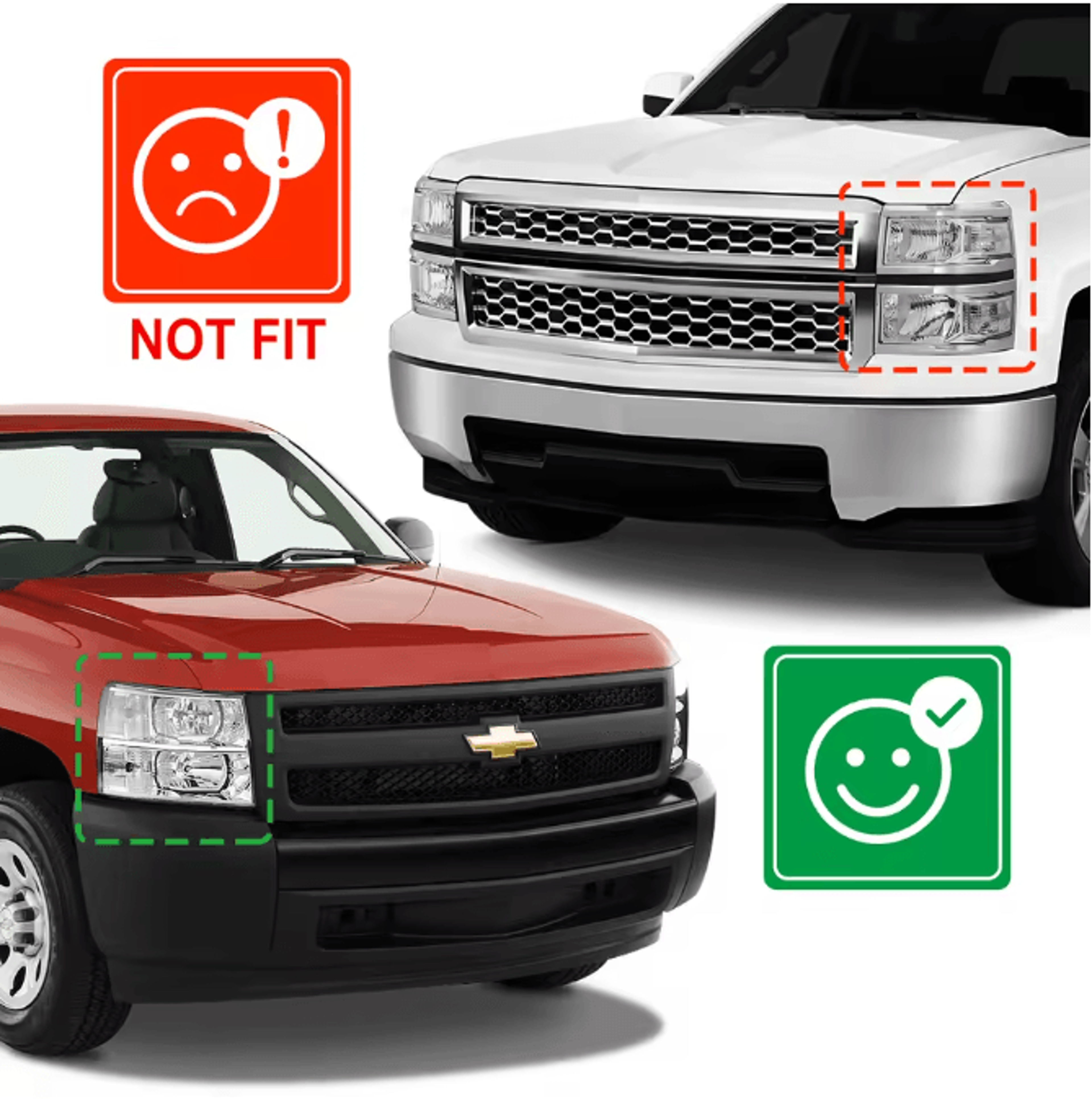 OEM Style Chrome Housing Headlights Clear Lens Replacement Pair For 20072013 Chevy Silverado Bulbs  1