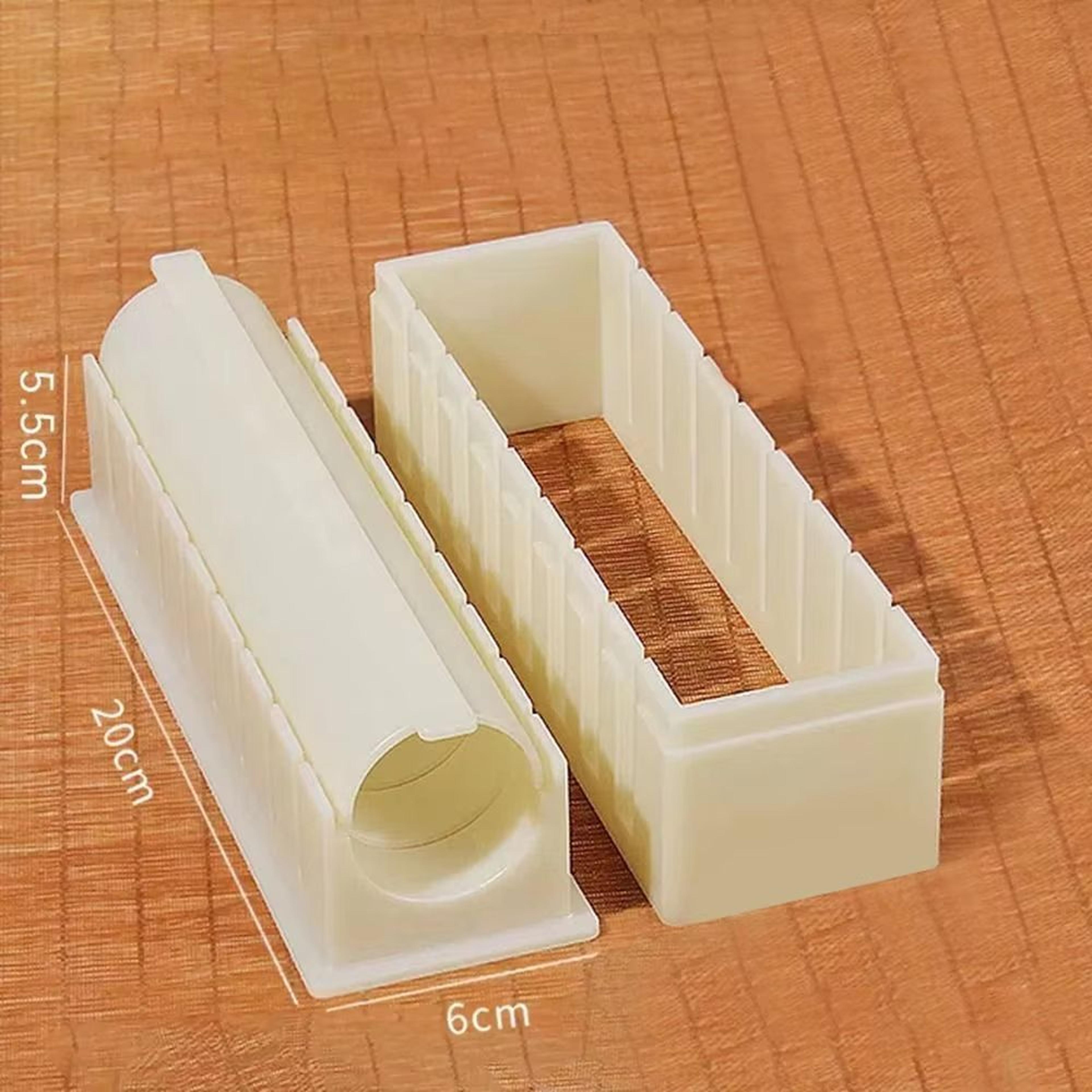 3pcs Sushi Maker Kit Kimbap Roll Molds Round Square Heart Easy DIY Sushi Rolling Mold Tools For Hom 7