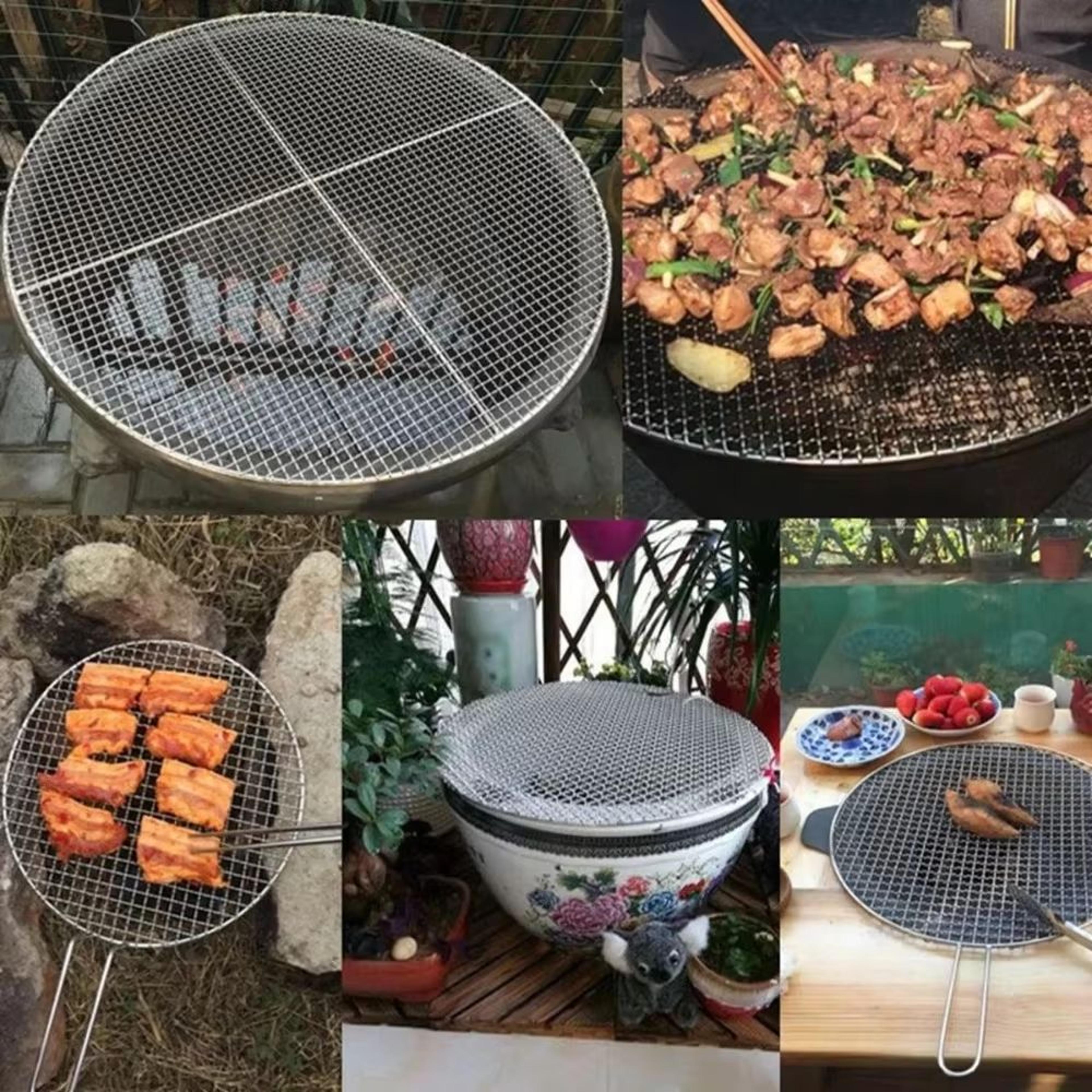Round Stackable Air Fryer Rack Stainless Steel Grid With Feet MultiLevel Dehydrator Rack For Air Fr 3
