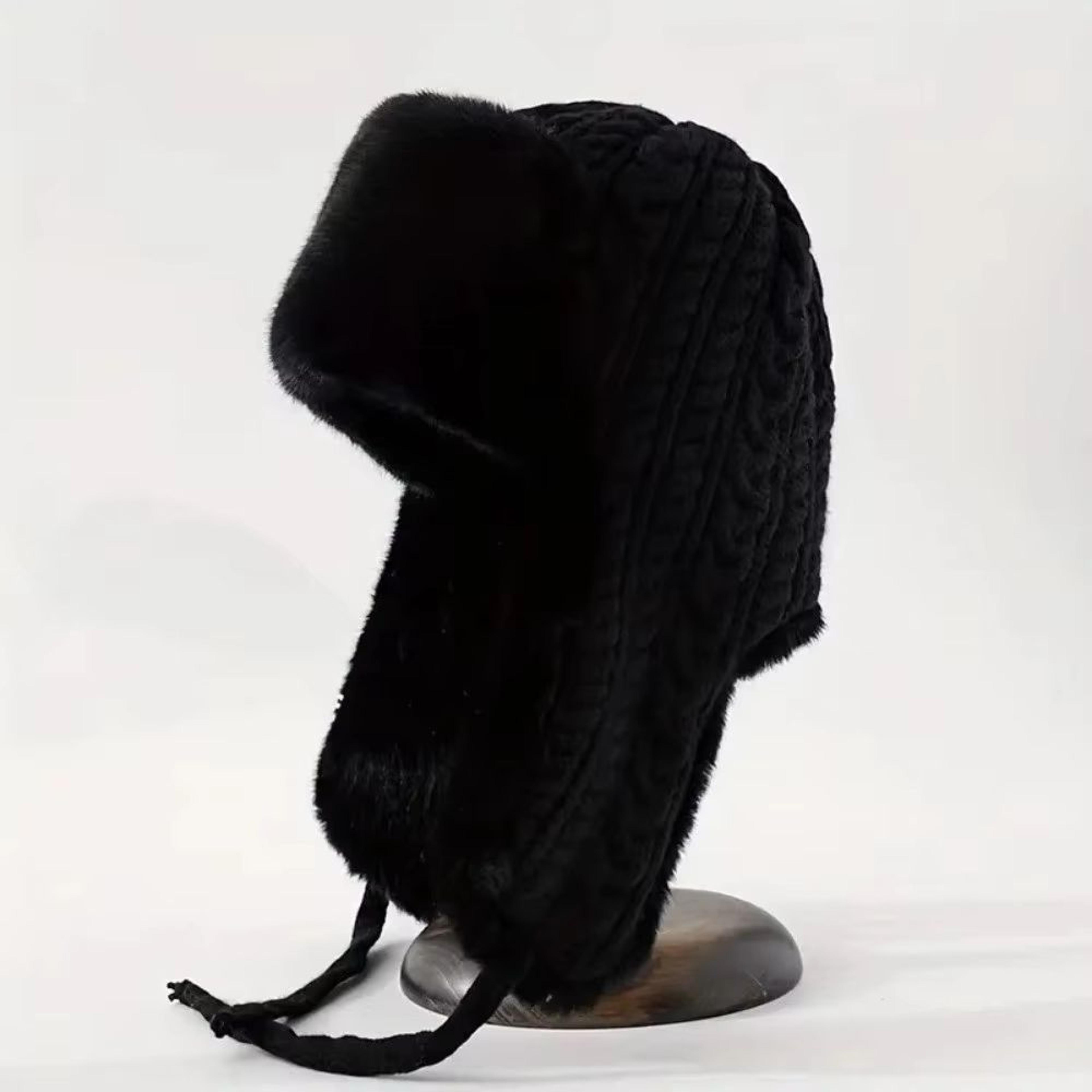 Knitted Extended Ear Protection Winter Lei Feng Hat For Women 6