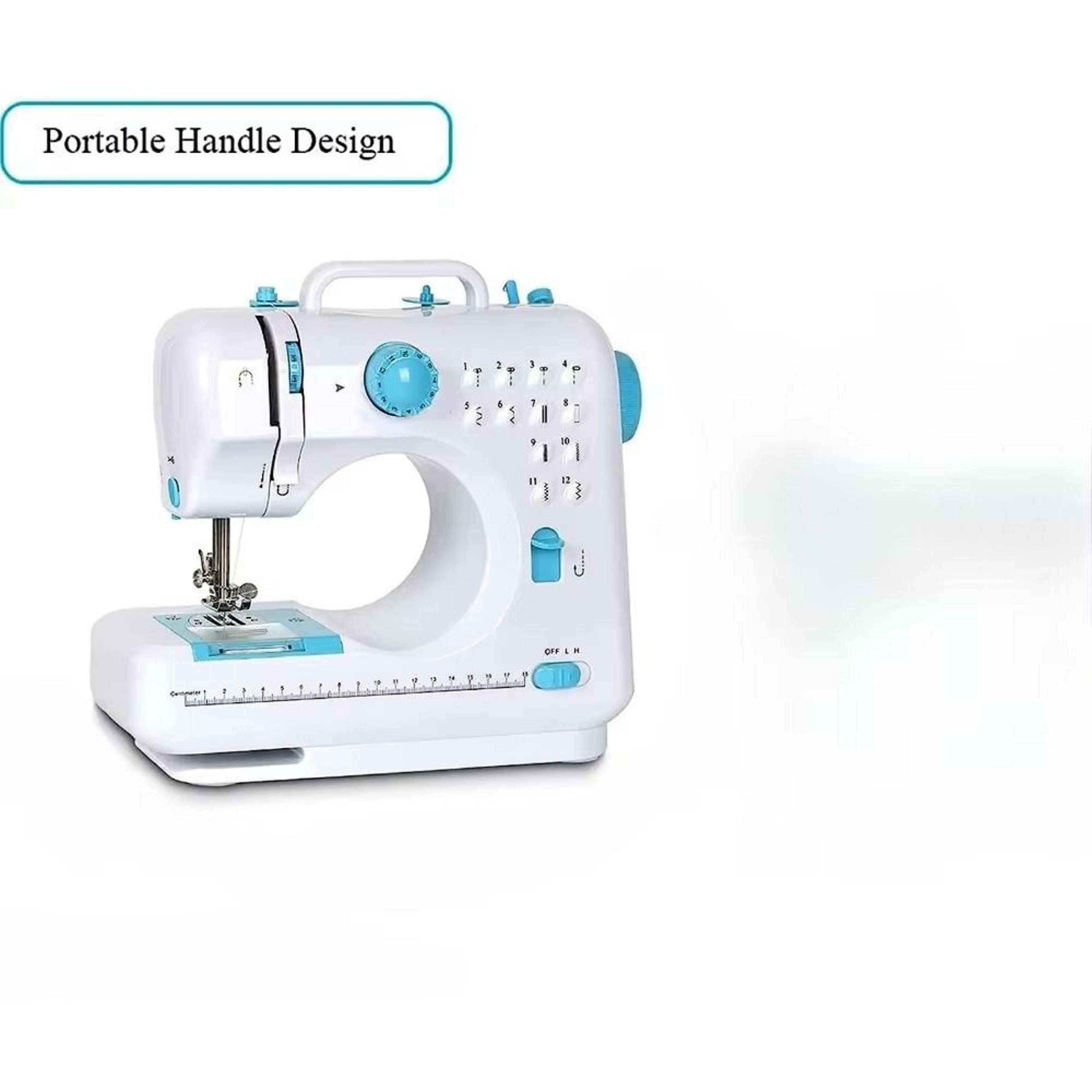 12 Stitch Mini Sewing Machine Portable Lockstitch Sewing Machine With Foot Pedal Dual Speed Beginne 4