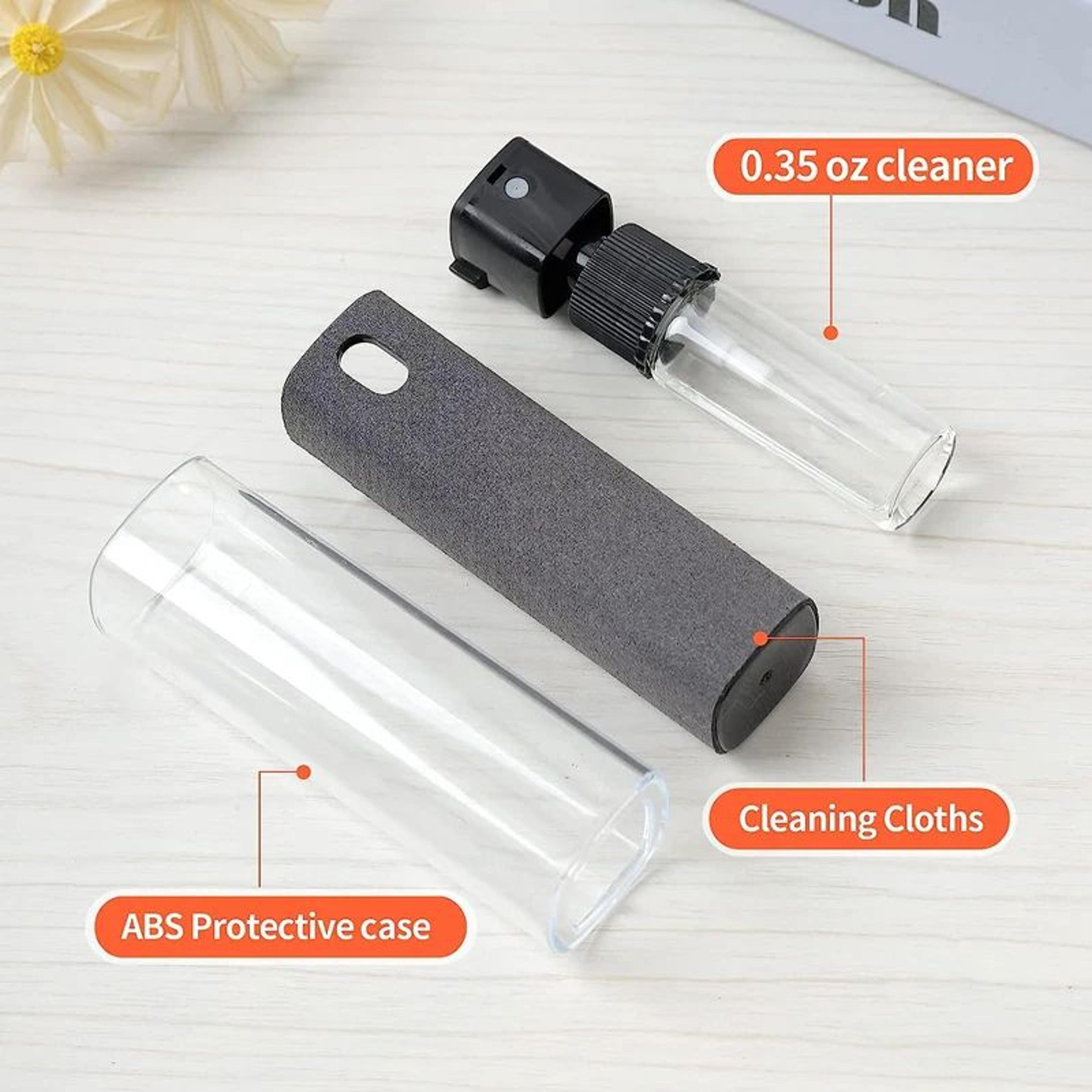 2in1 Microfiber Screen Cleaner Spray With Cloth For Phones Tablets And Computers 4