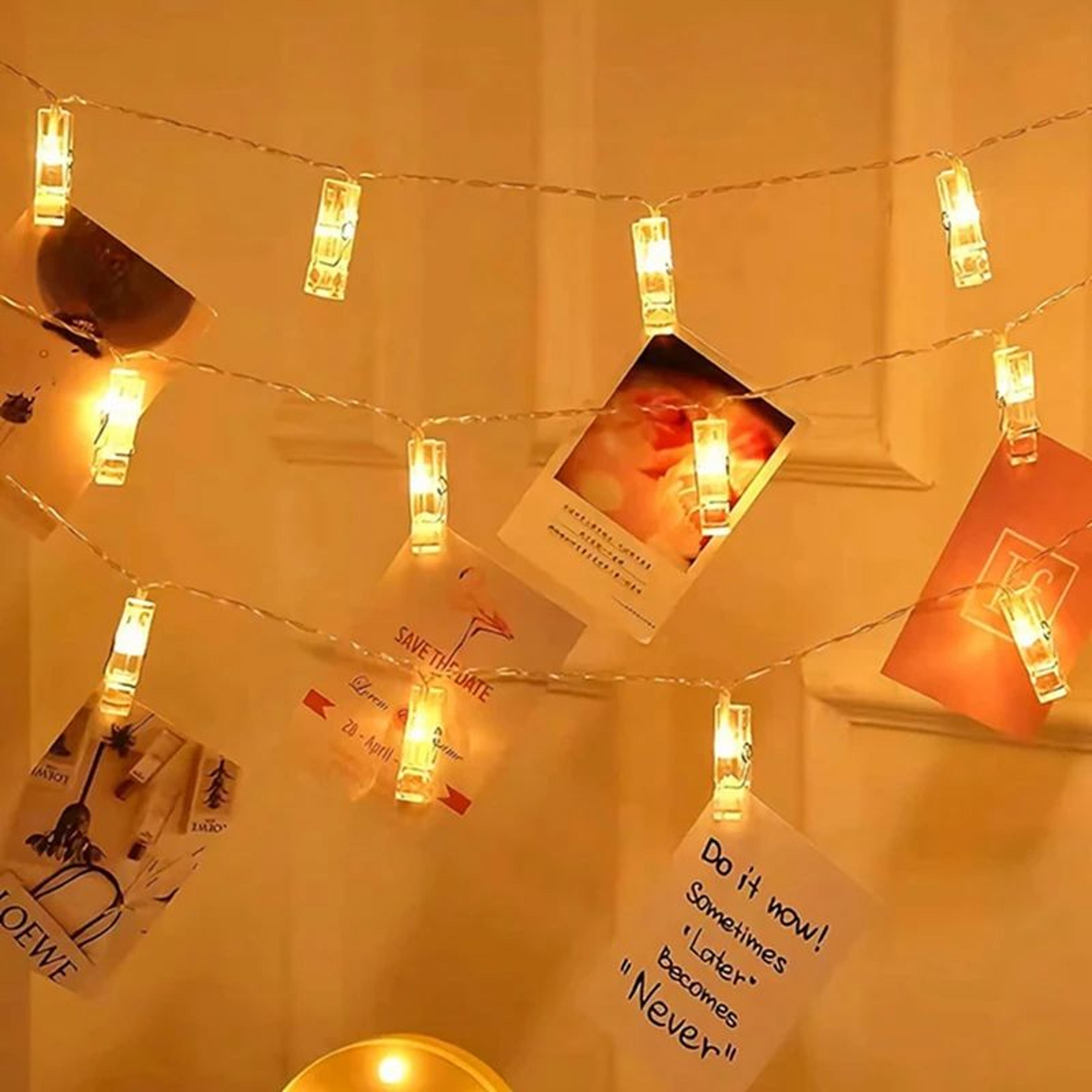 Photo Clip String Lights With 10203040 LED Fairy Lights For Pictures Cards And Party Decor 4