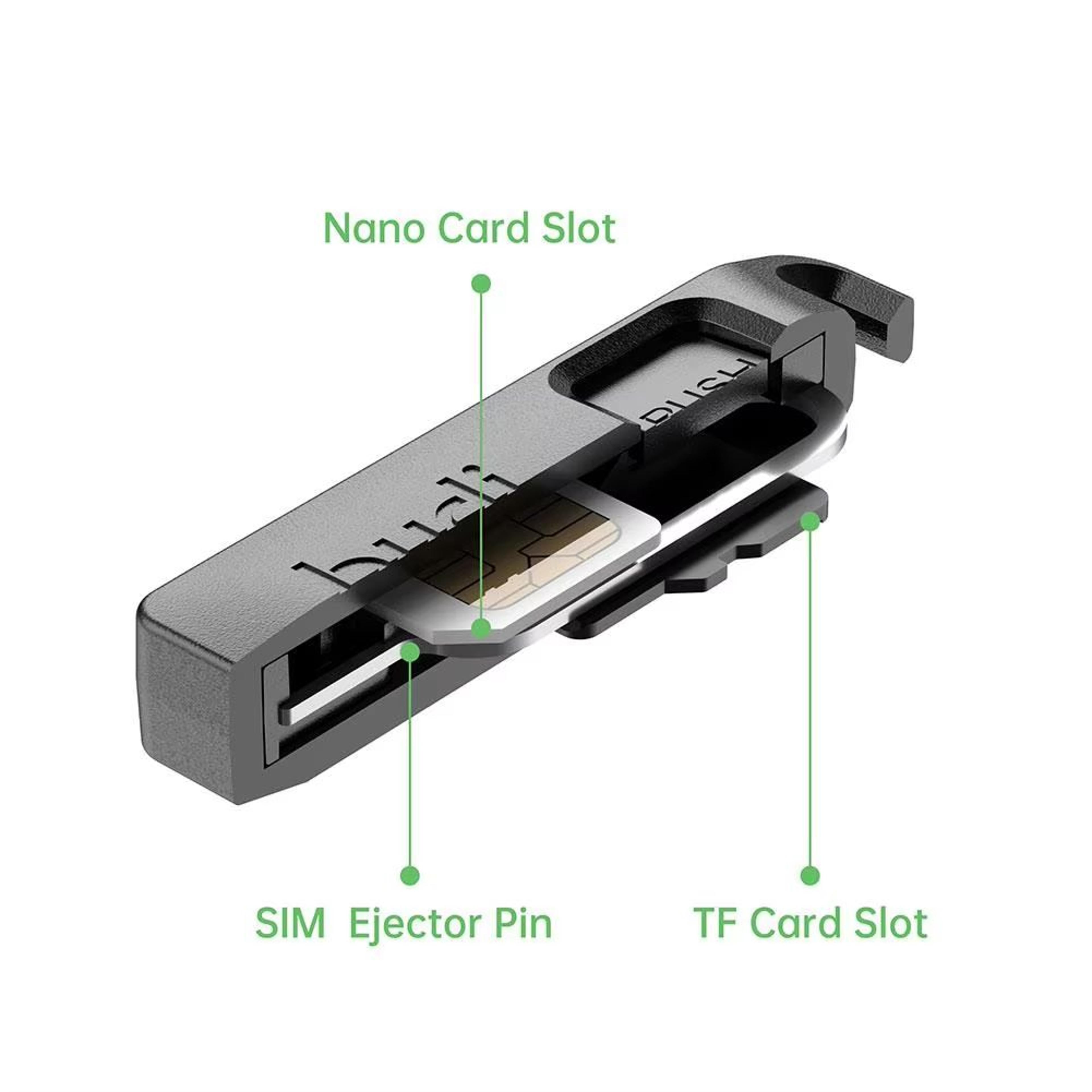 BUDI AntiLost SIM Card Ejector Pin Storage Box With Keyring For Phones And Tablets 3