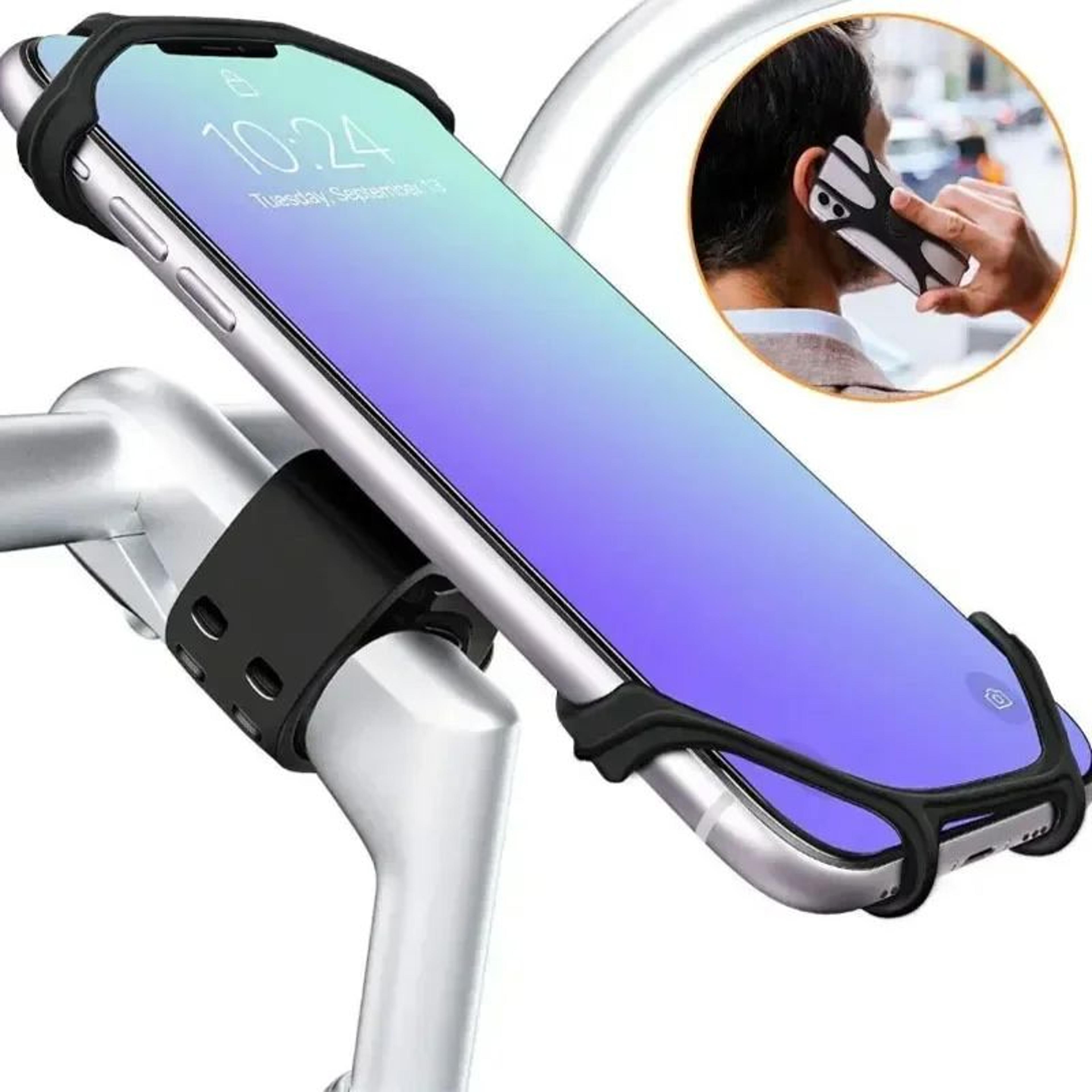 Universal 360 Rotatable Bicycle Motorcycle Phone Holder With Silicone Support 1
