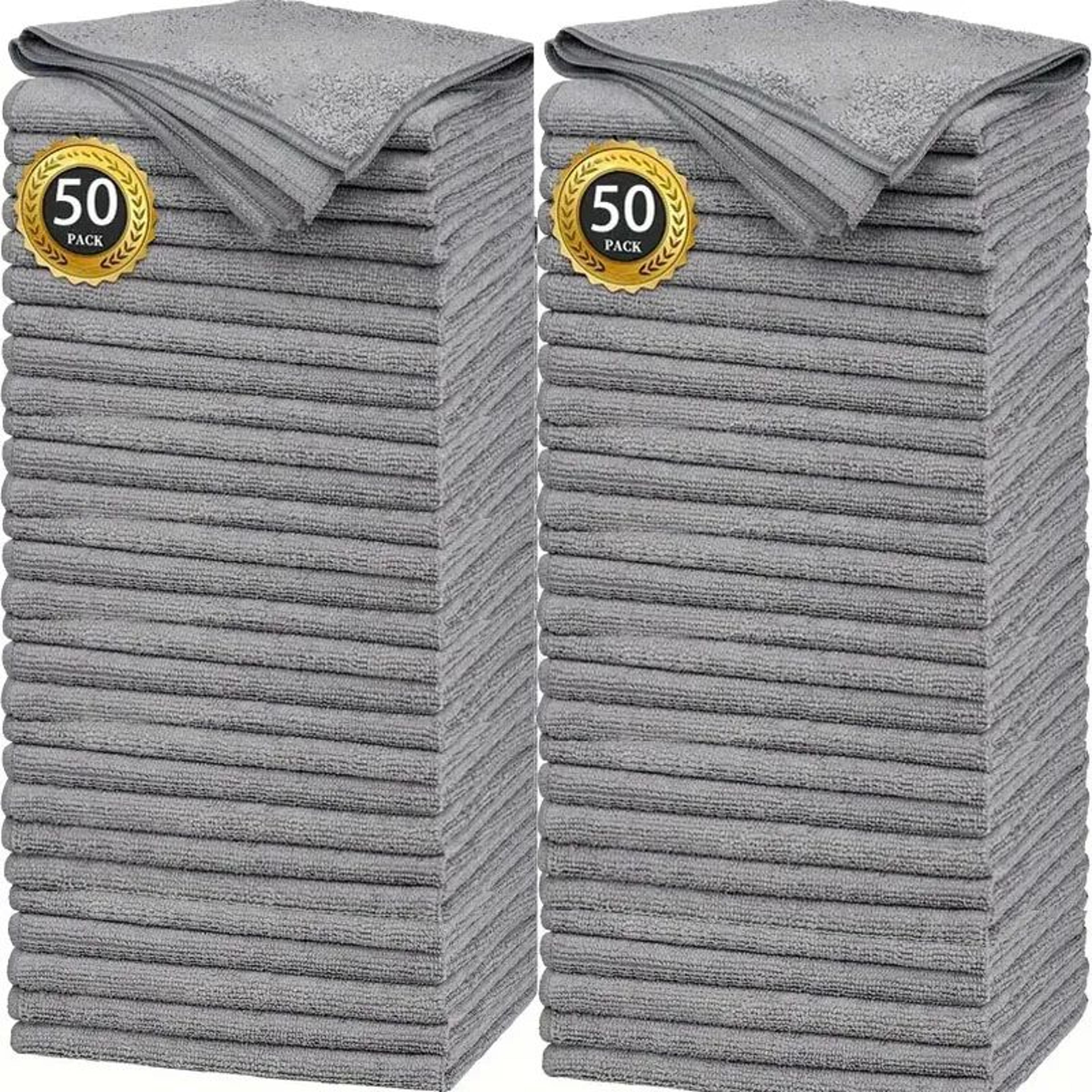 thick reusable microfiber cleaning cloths lint-free absorbent towels for car window and home