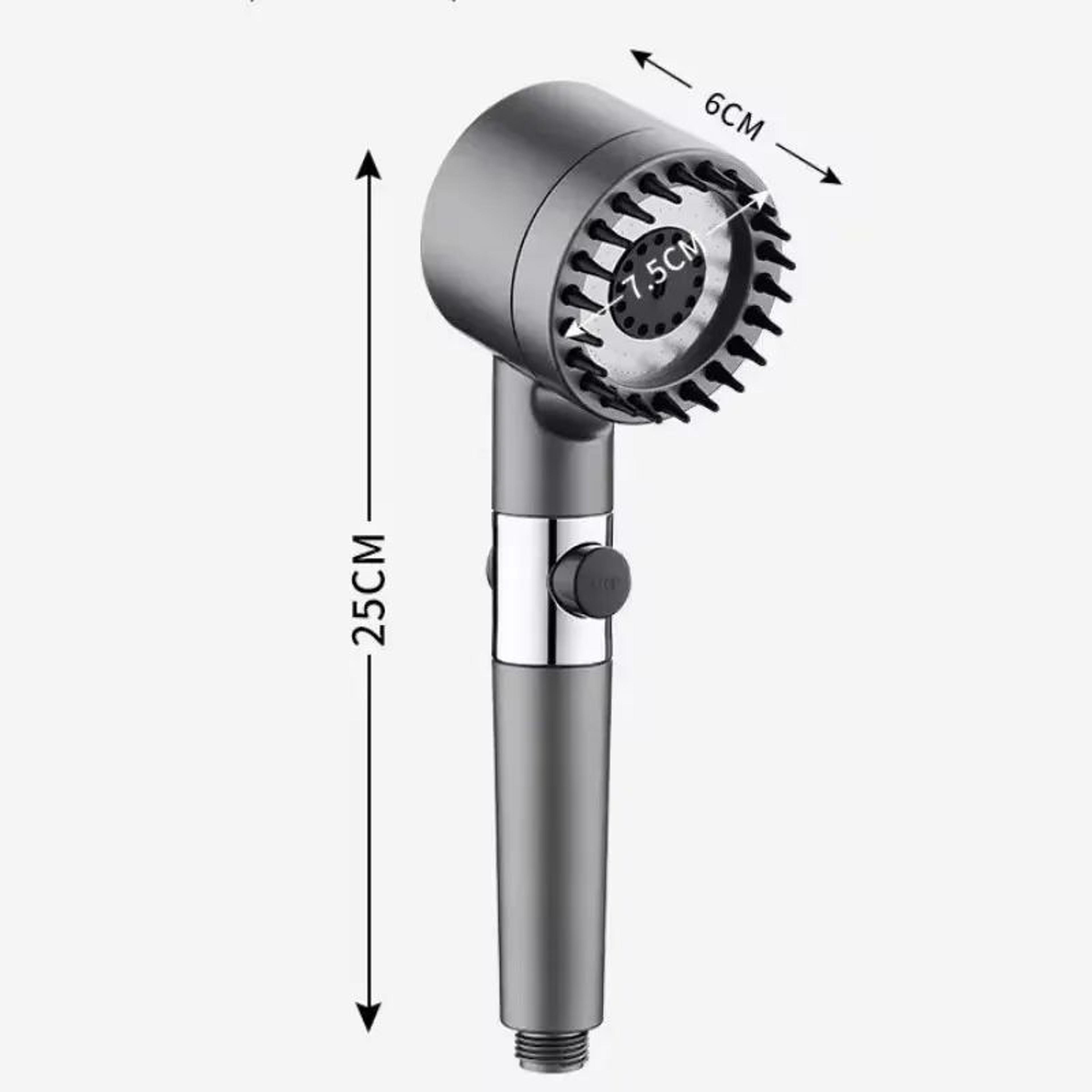 Portable ThreeSpeed Adjustable Shower Head With BuiltIn Head Massage Filter 5