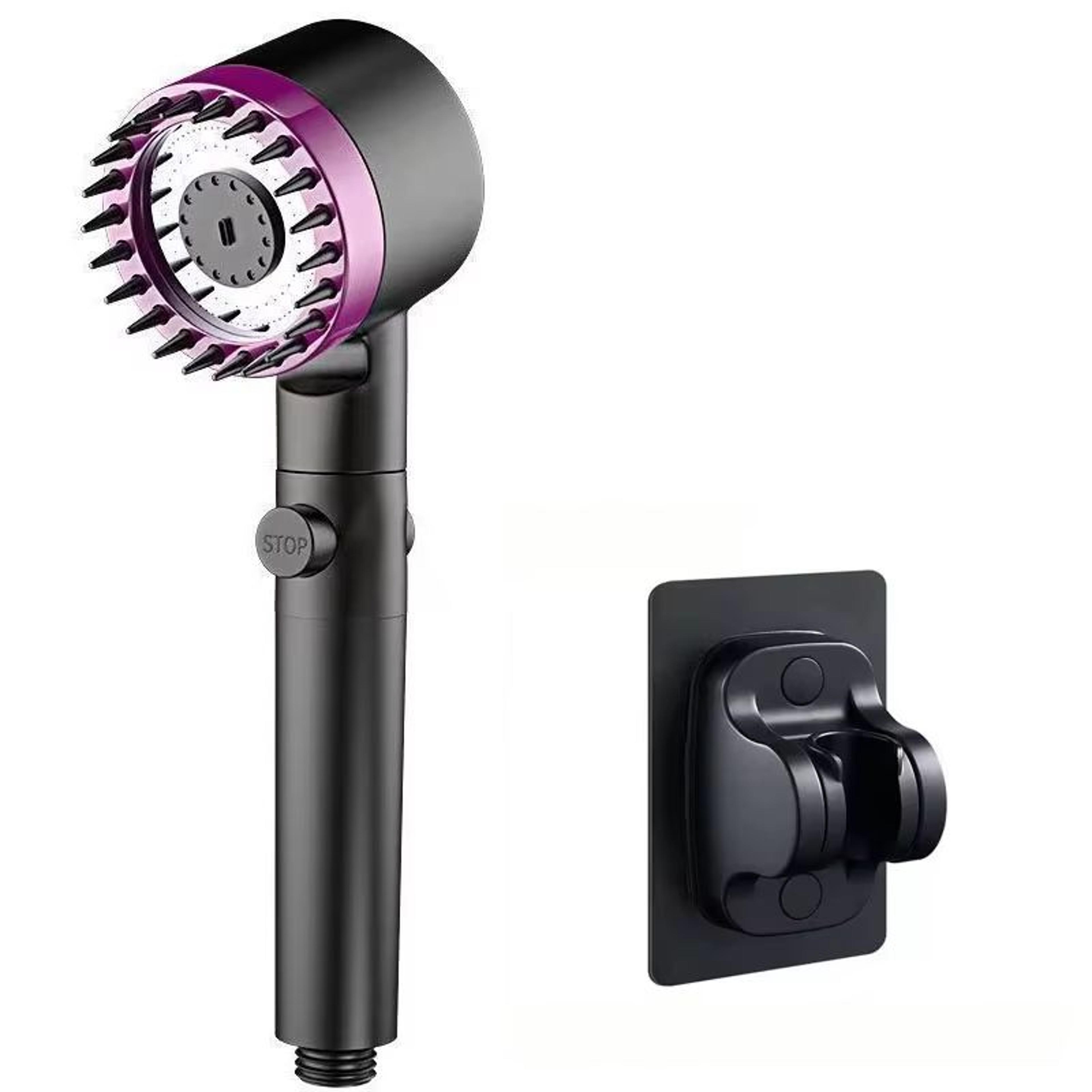 Portable ThreeSpeed Adjustable Shower Head With BuiltIn Head Massage Filter 12