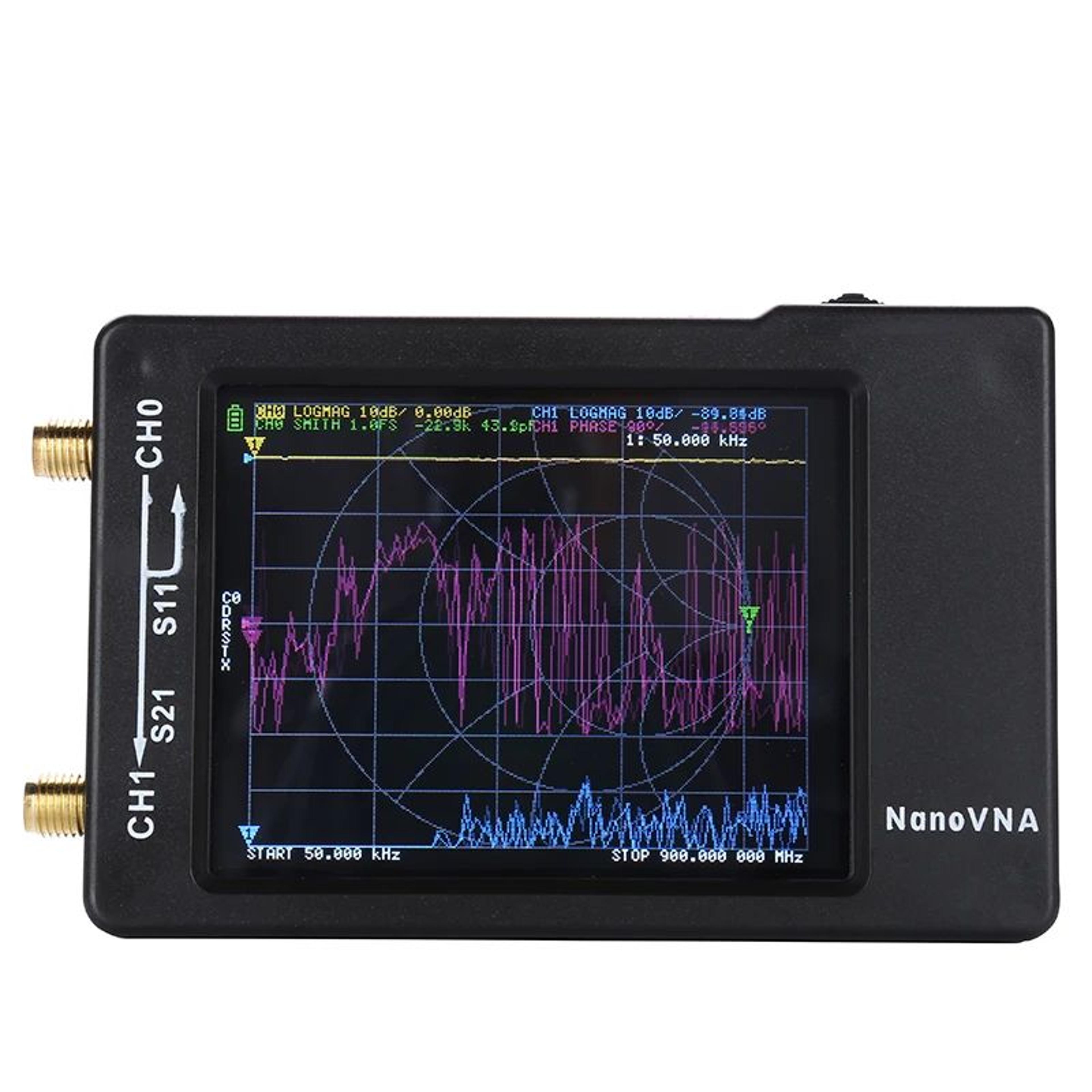2.8in nanovna-h 1.5ghz portable vector network antenna analyzer