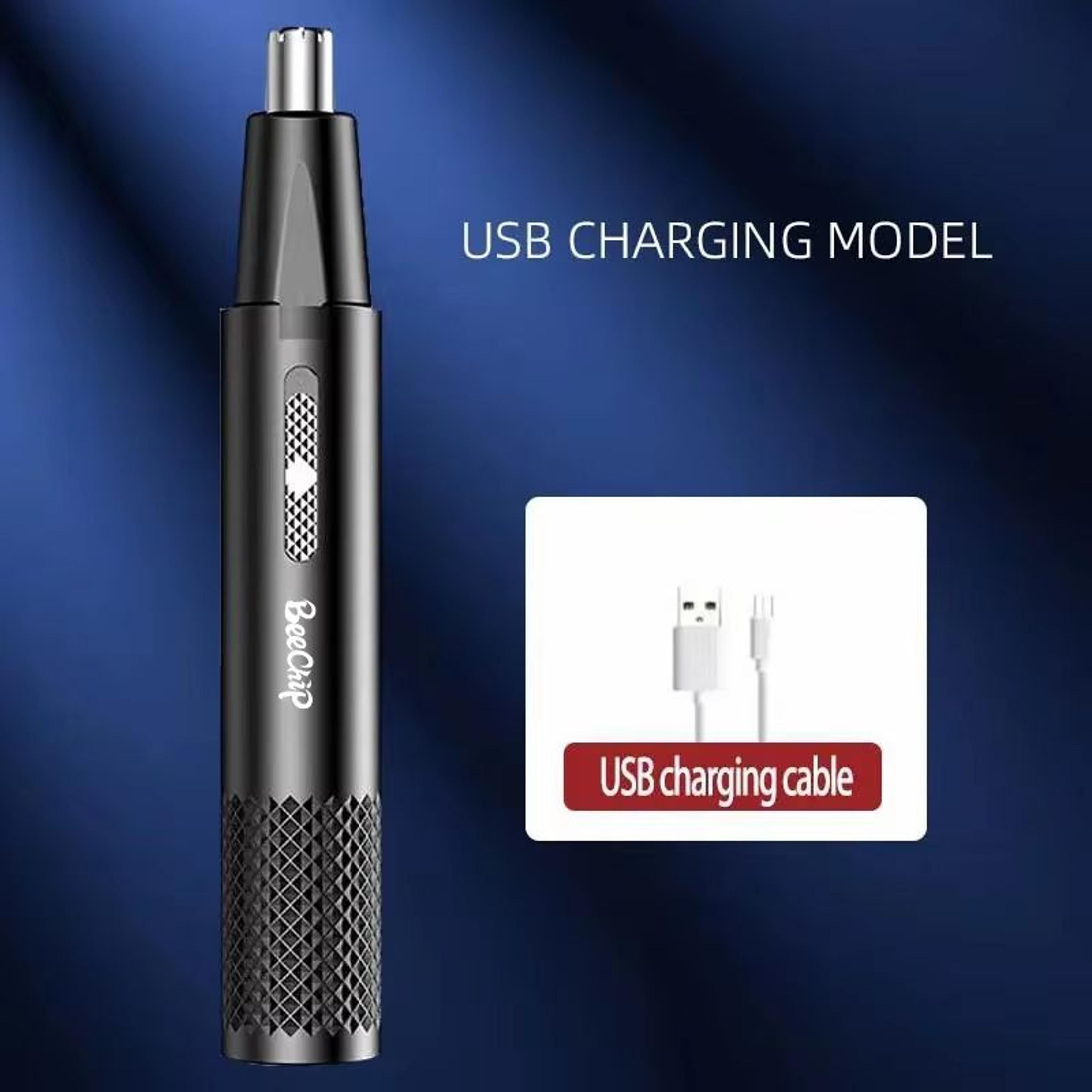 USB Rechargeable Electric Nose Hair Trimmer For Men And Women Metal Rotary Nose And Ear Groomer 4