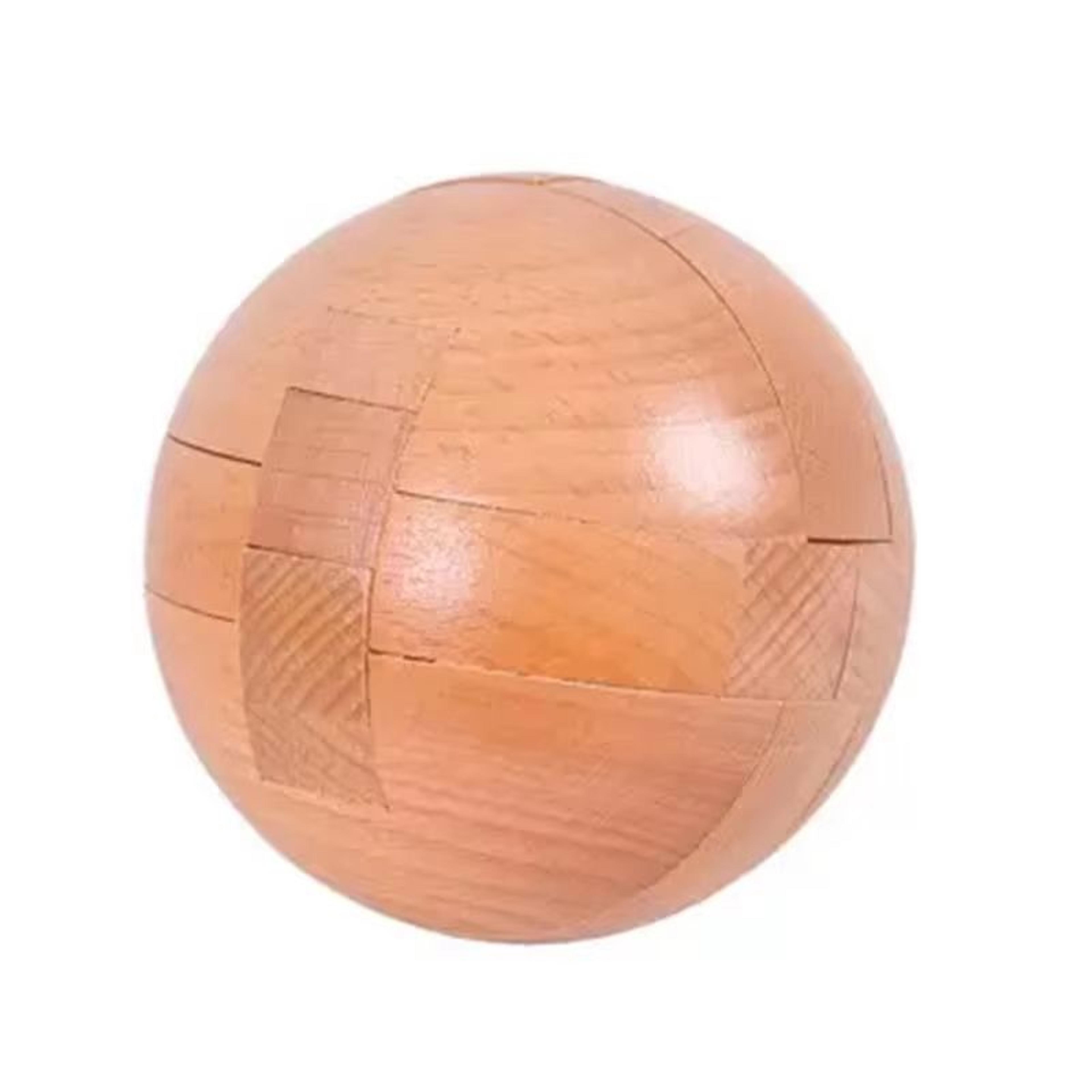 Wooden Kongming Lock 3D Sphere Puzzle Intelligence Toy For Adults And Kids 6