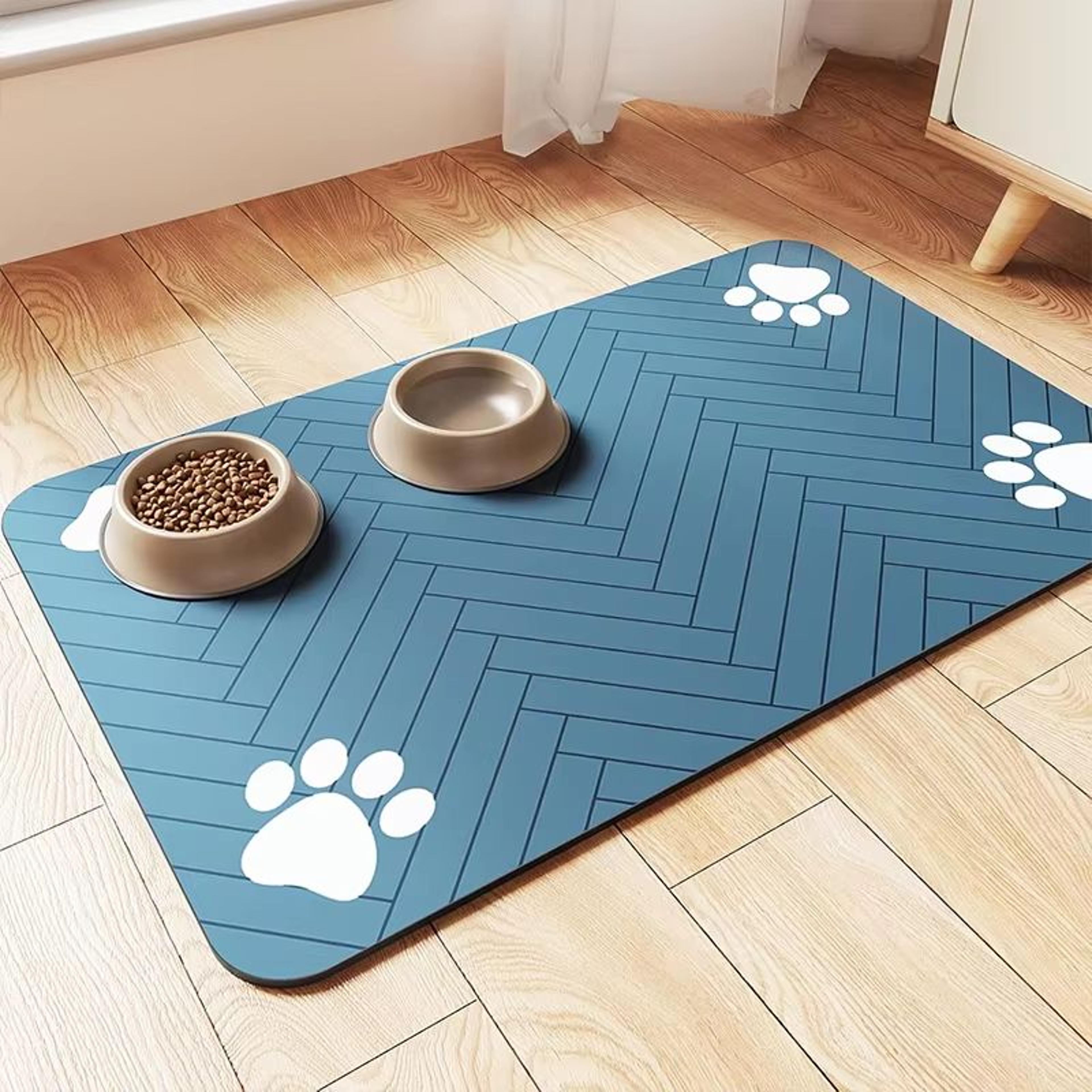 Waterproof QuickDry Pet Feeding Placemat For Dog And Cat Bowls 8