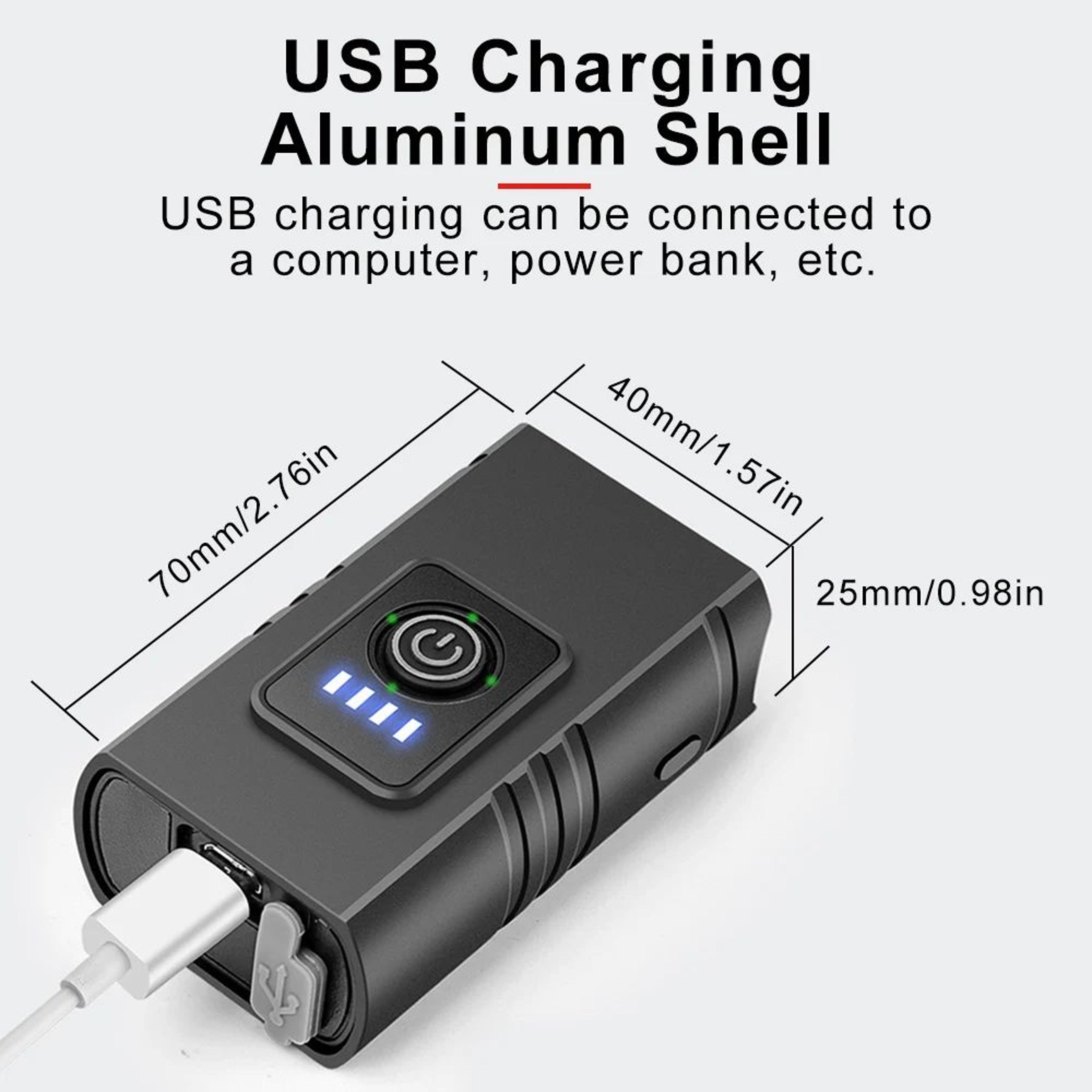 USB Rechargeable Bike Light Headlight HighBeam LED Front Torch For Cycling MTB 5