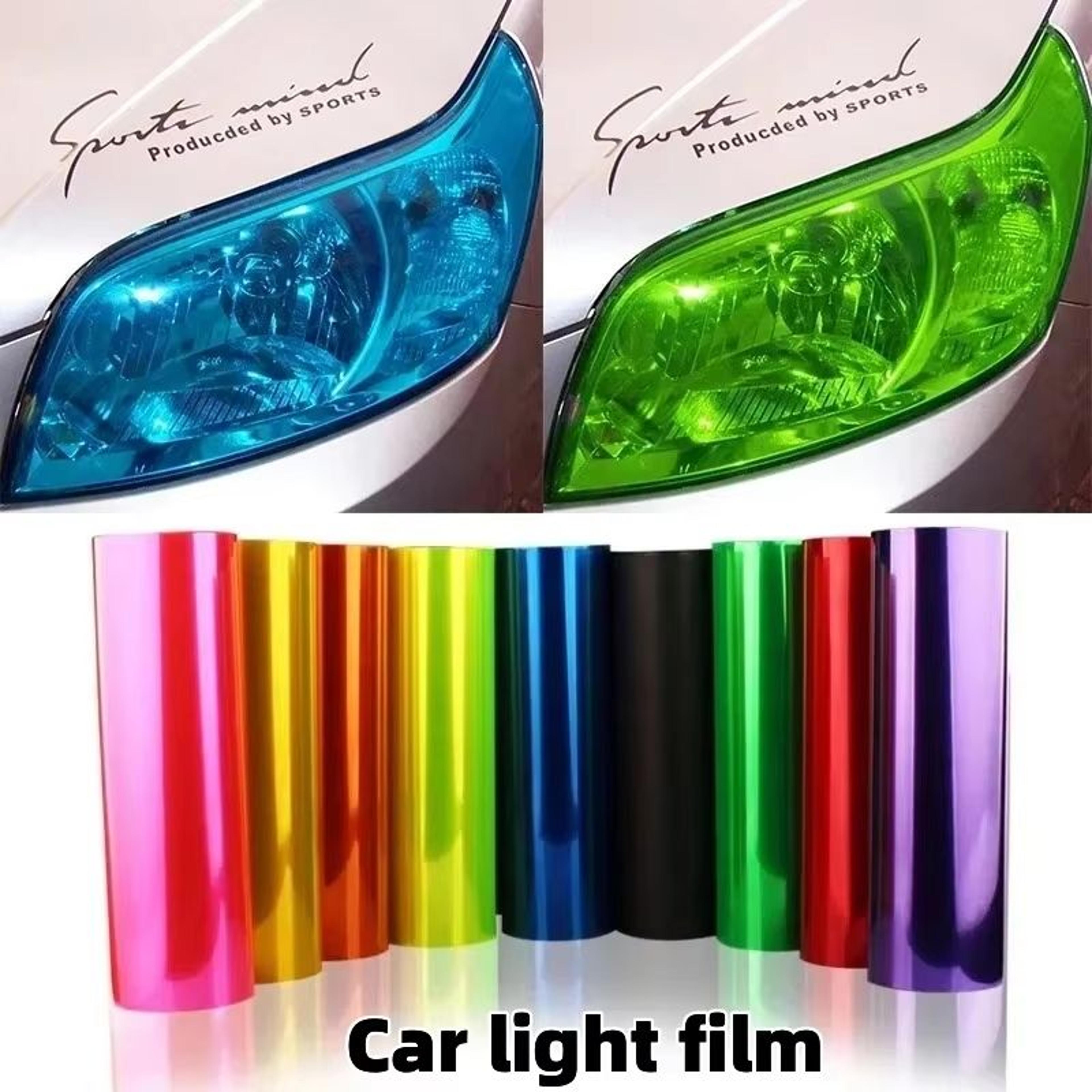 Universal Car Headlight Tint Film Vinyl Sticker For Headlights Taillights Fog Lights 1
