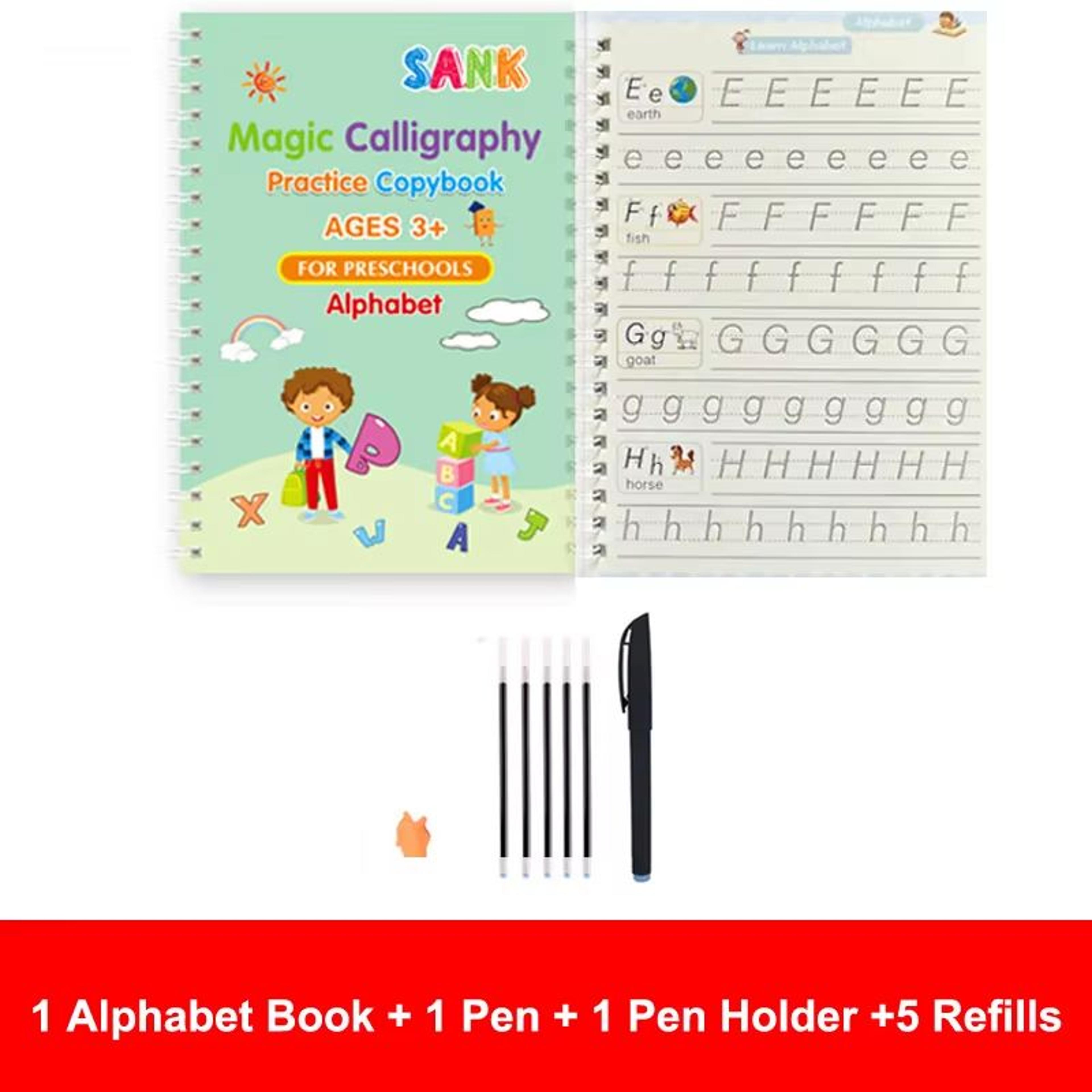 Reusable Magic Writing Practice Copybook Set For Kids 10