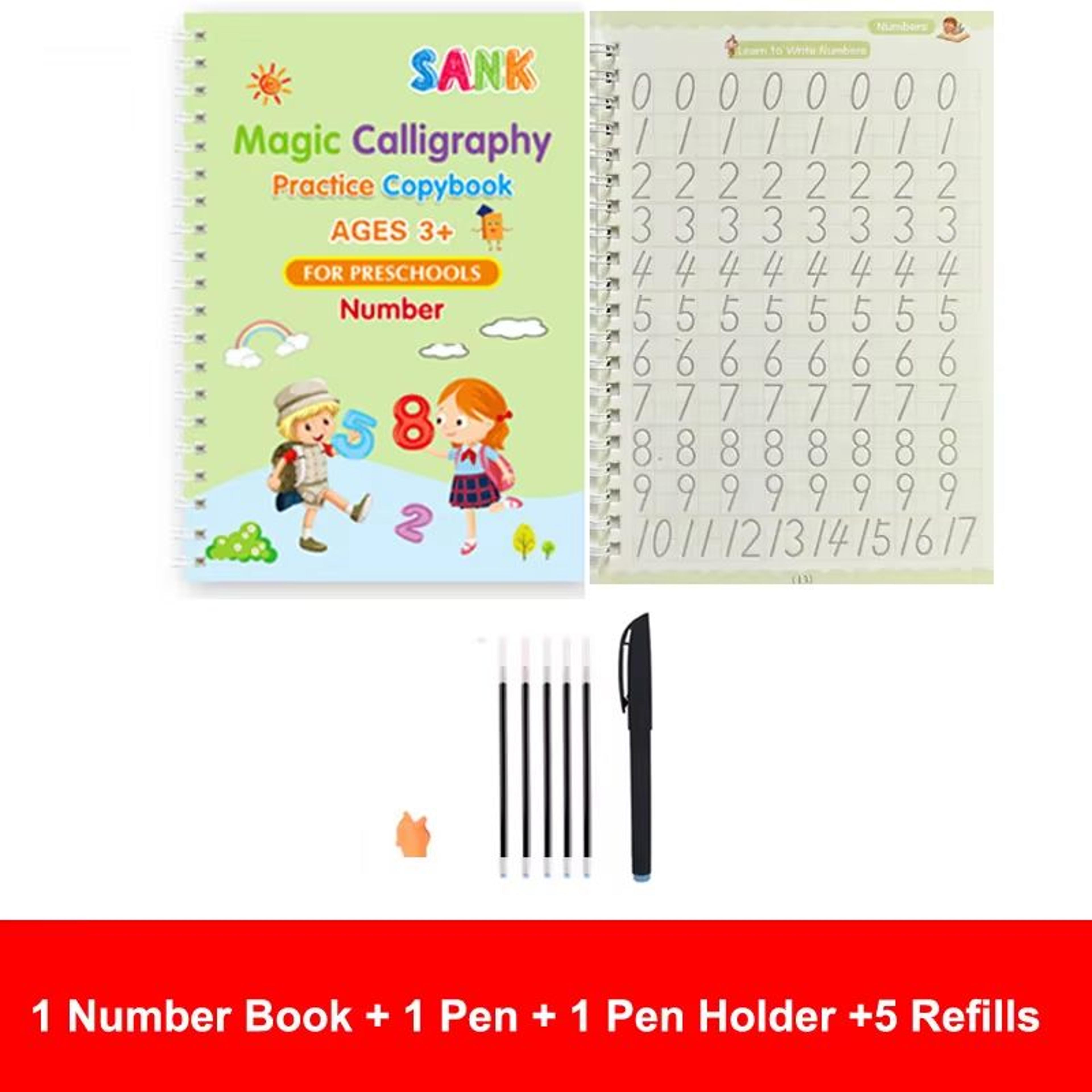 Reusable Magic Writing Practice Copybook Set For Kids 11