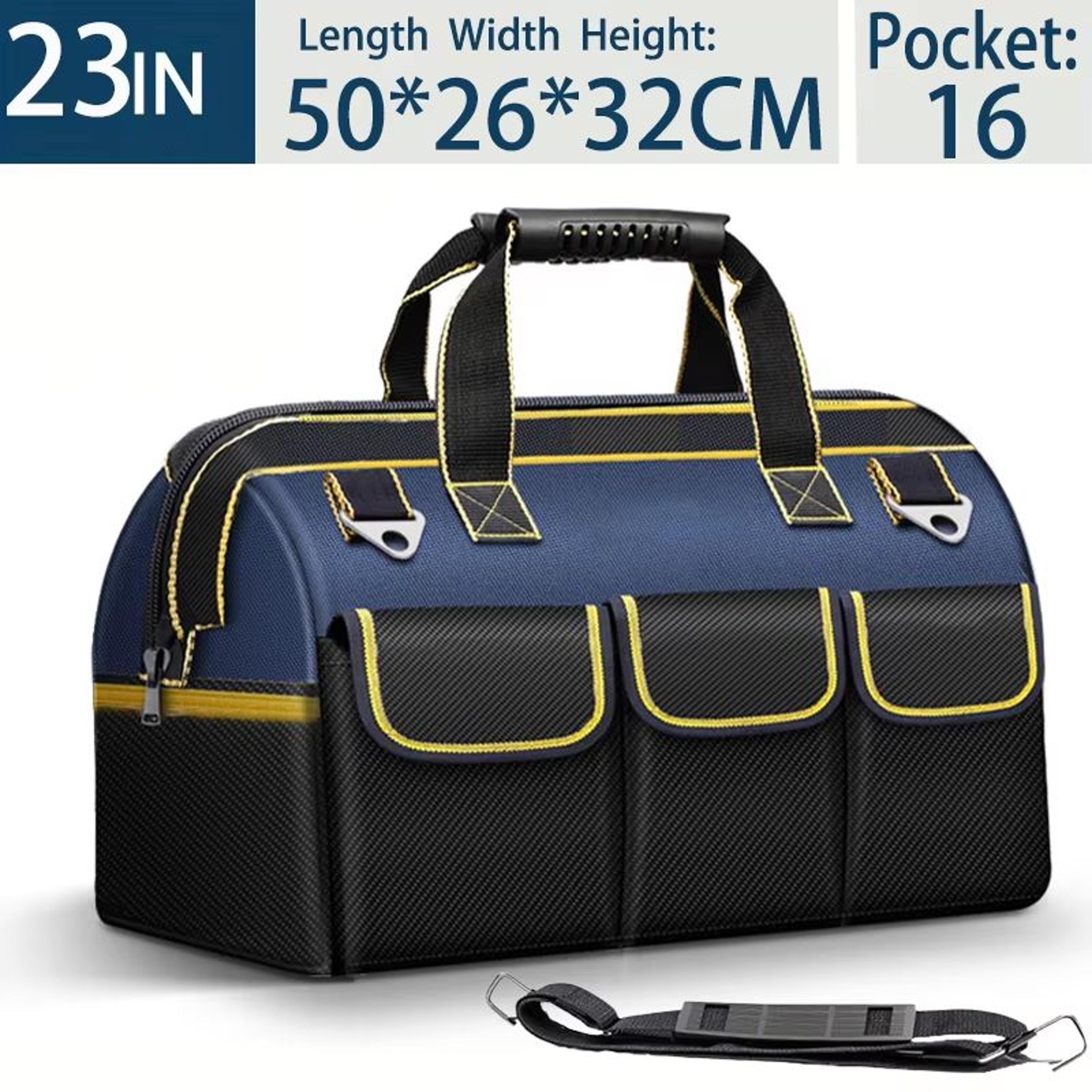 Multifunctional Waterproof Tool Bag 13in23in HeavyDuty Toolkit Organizer 11