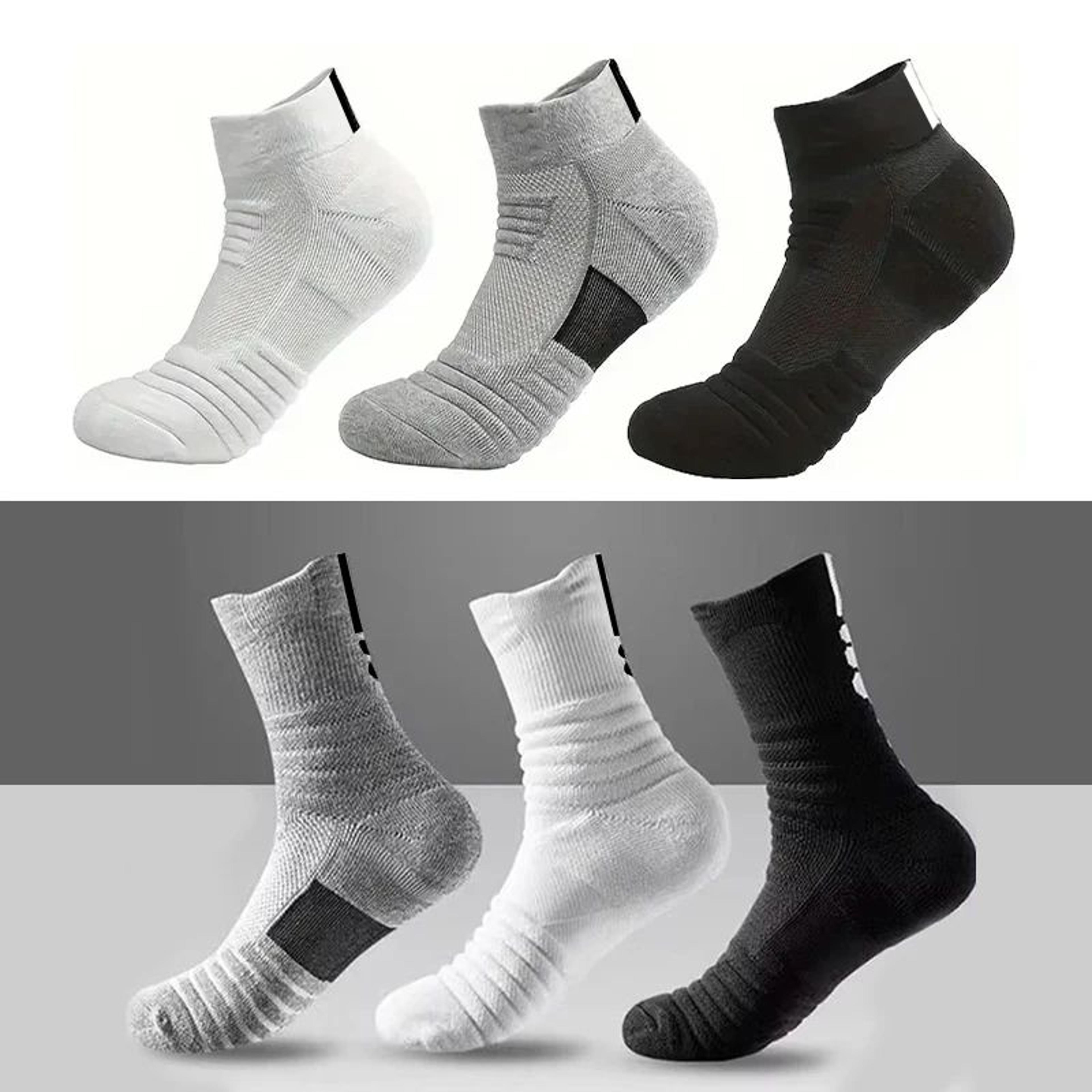 AntiSlip Mens Sport Socks 13 Pairs Breathable Cotton Soccer Basketball Socks 3945 1