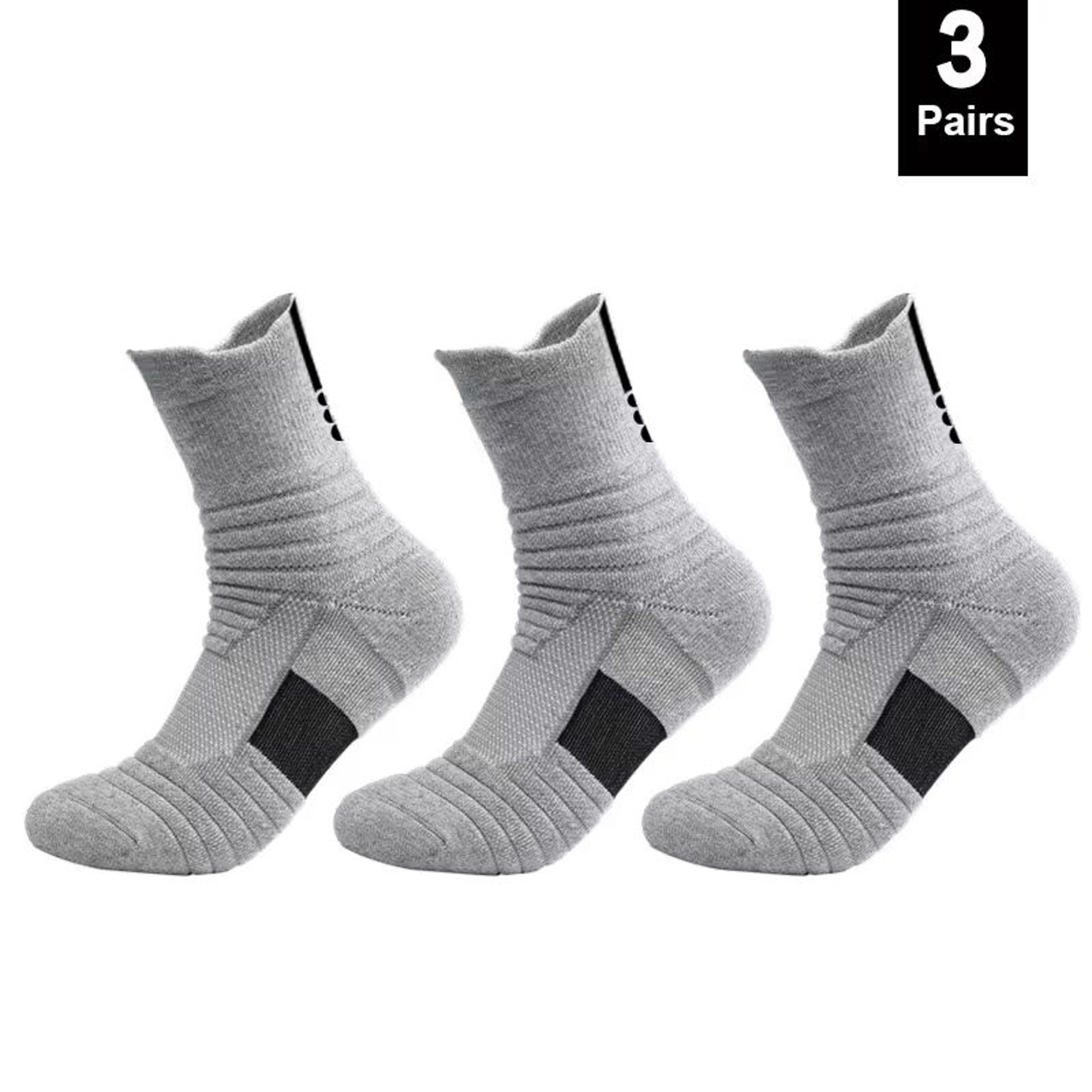 AntiSlip Mens Sport Socks 13 Pairs Breathable Cotton Soccer Basketball Socks 3945 12