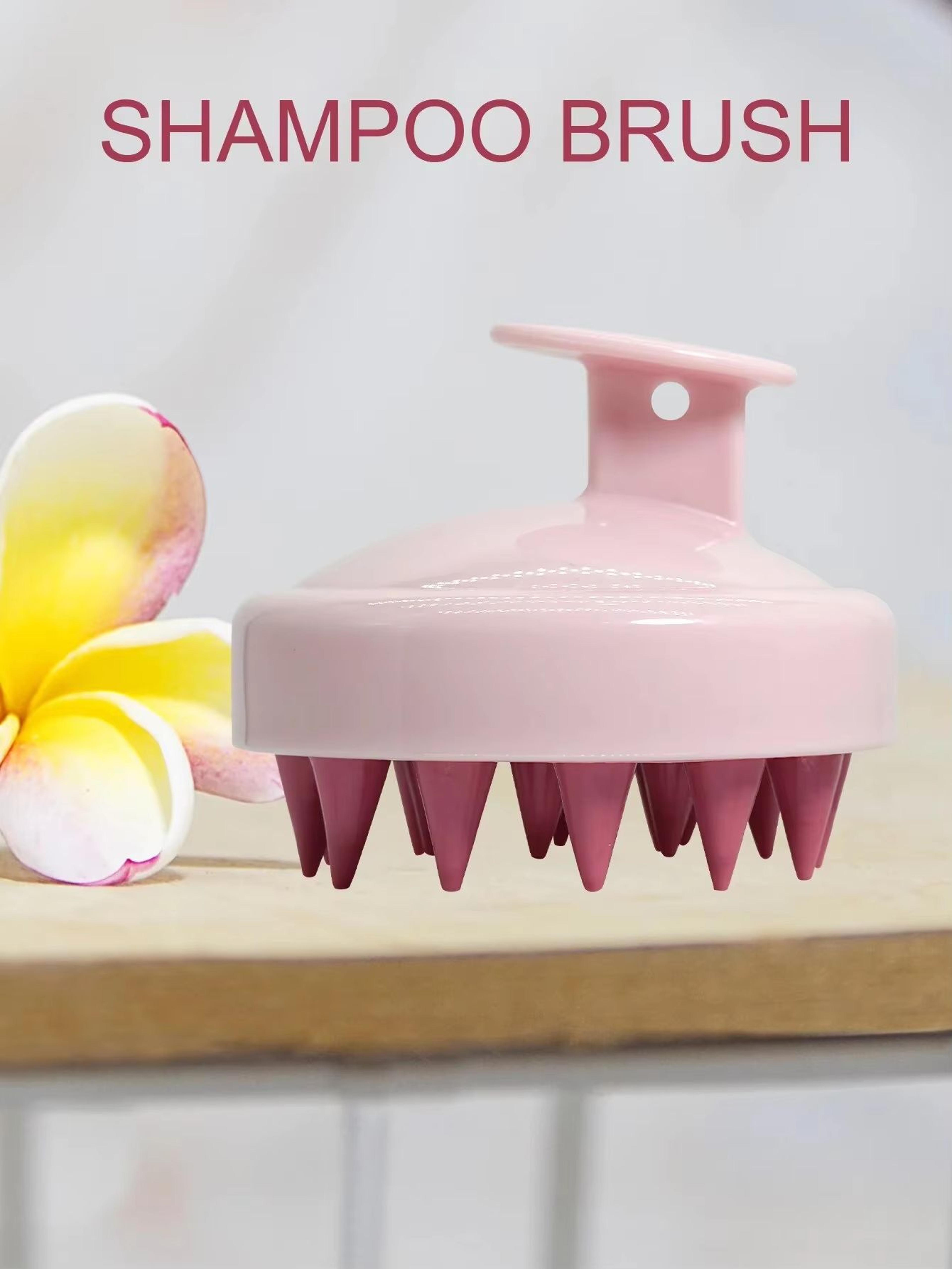 Silicone Scalp Massager Shampoo Brush With Ergonomic Handle For Deep Clean Exfoliation And Relaxing 9