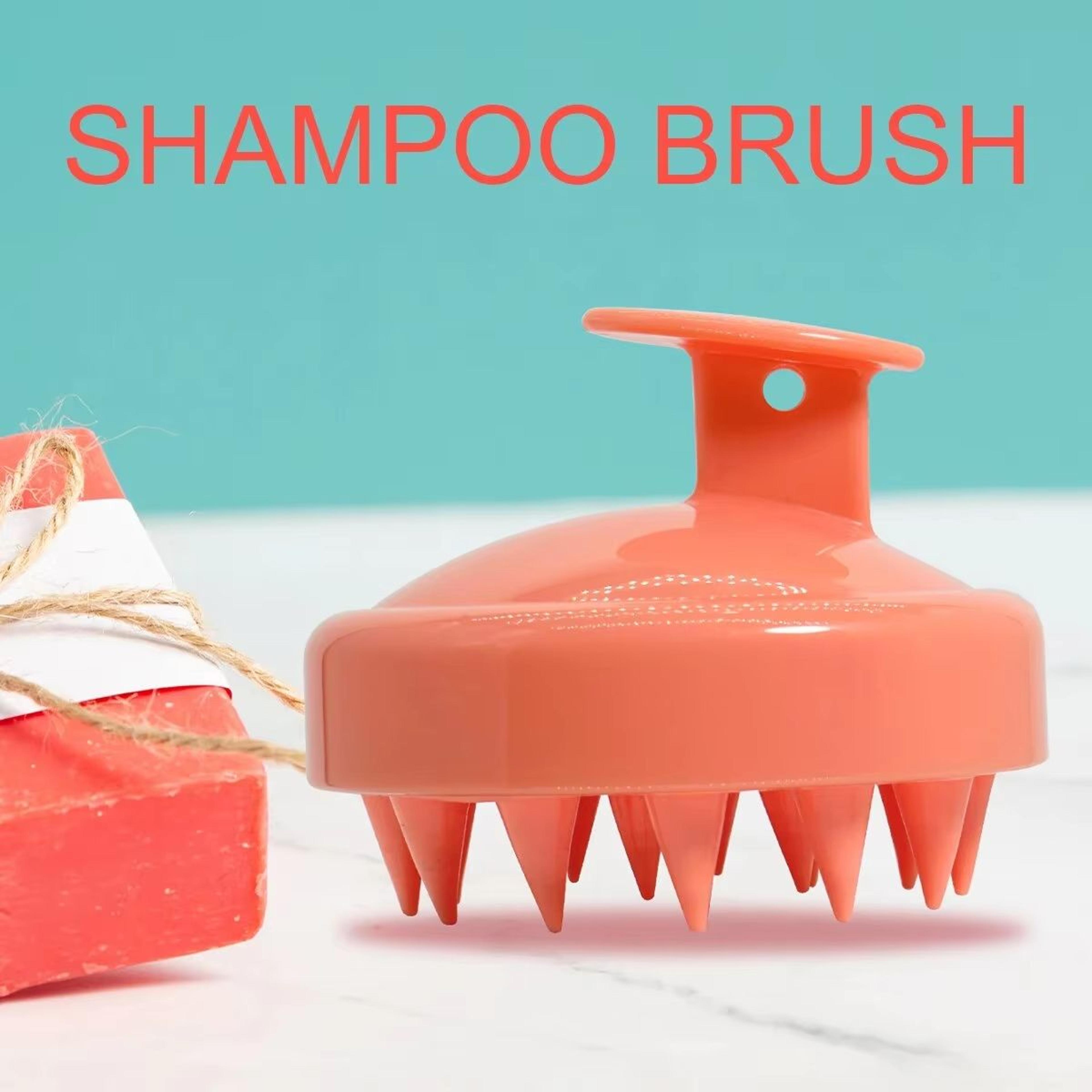Silicone Scalp Massager Shampoo Brush With Ergonomic Handle For Deep Clean Exfoliation And Relaxing 7