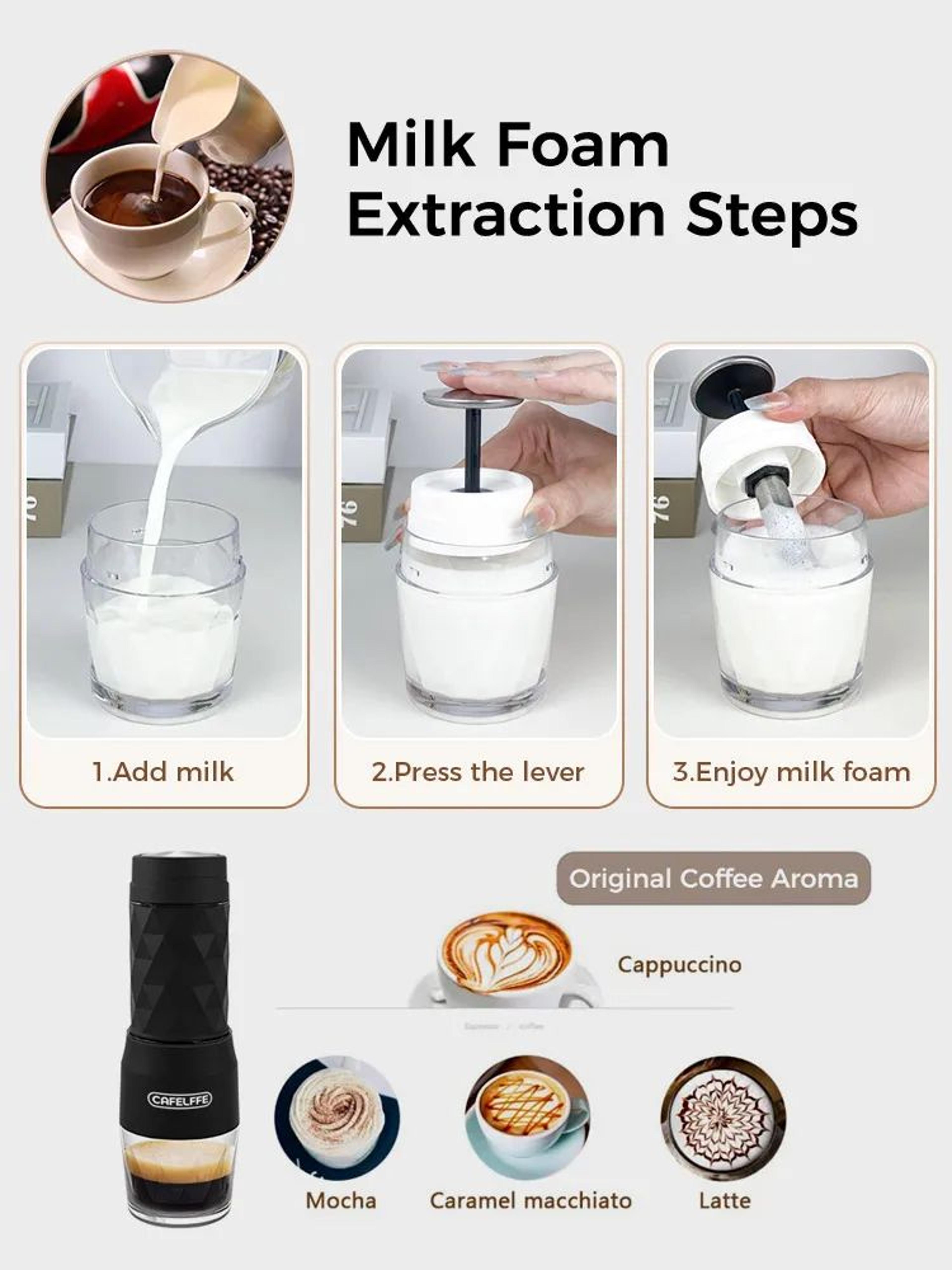 Cafelffe 3in1 Portable Coffee Maker Manual Espresso Brewer For Travel 2