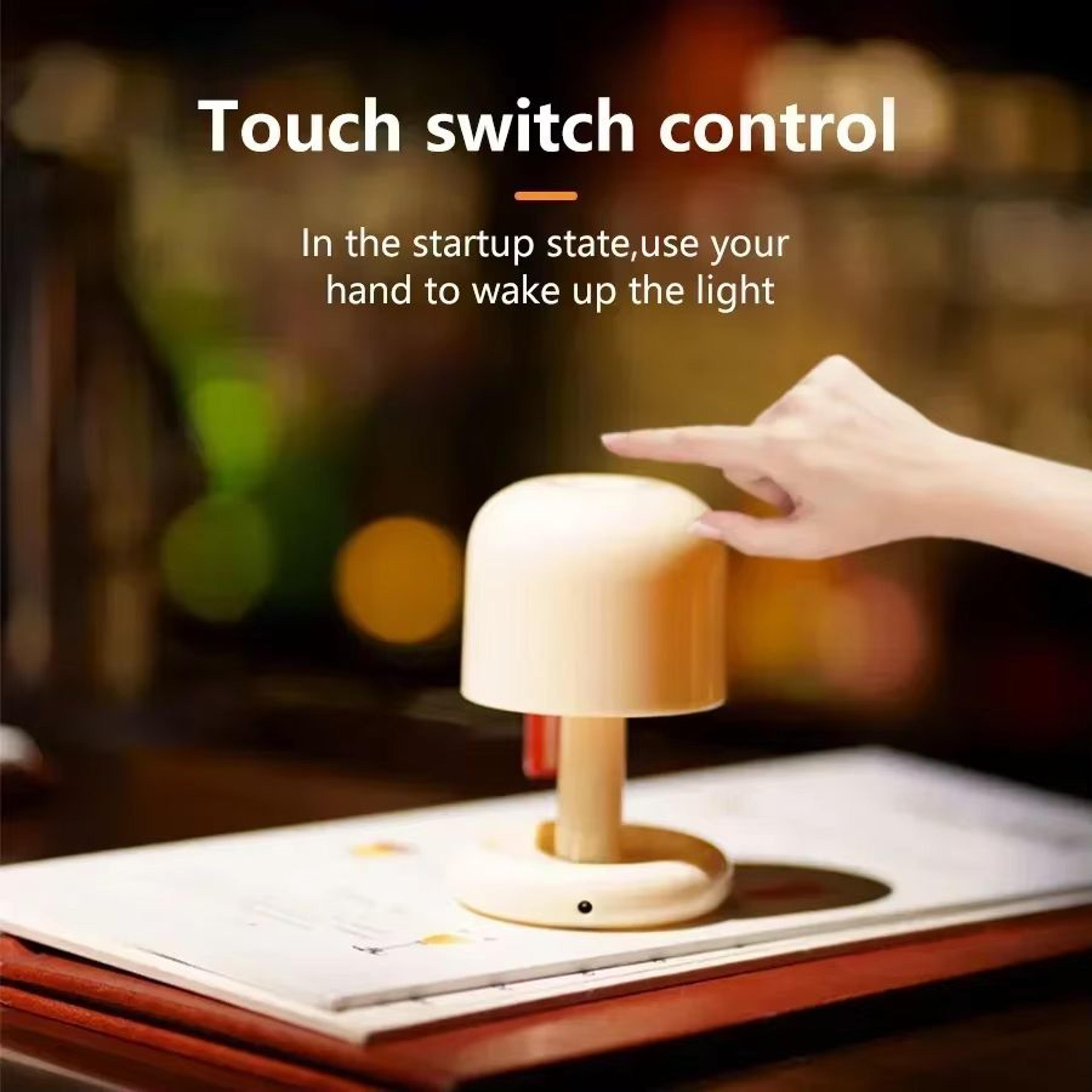 Mini Sunset Mushroom LED Night Lamp USB Rechargeable Ambient Light 5