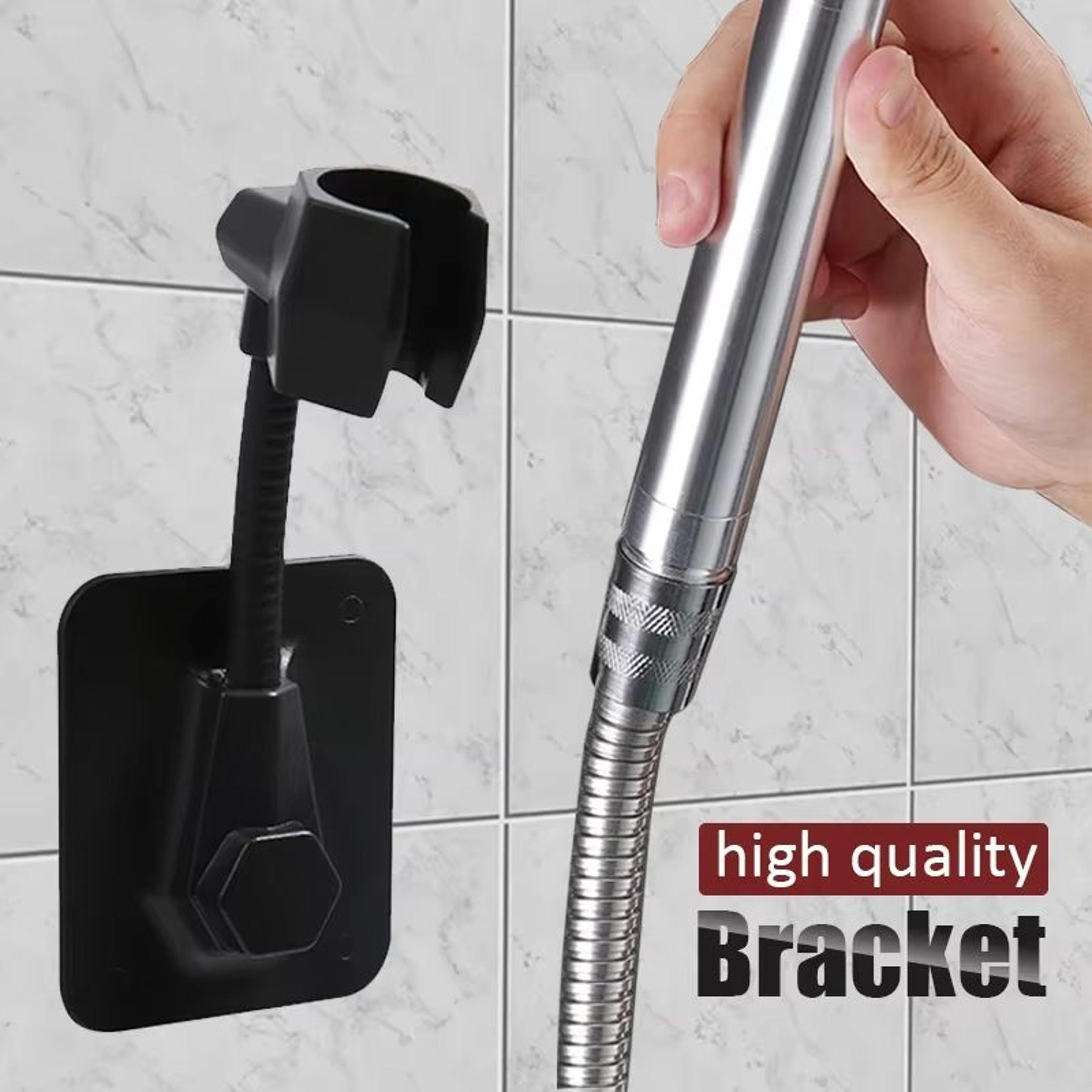 adjustable 360° shower head holder bracket with strong adhesive mount