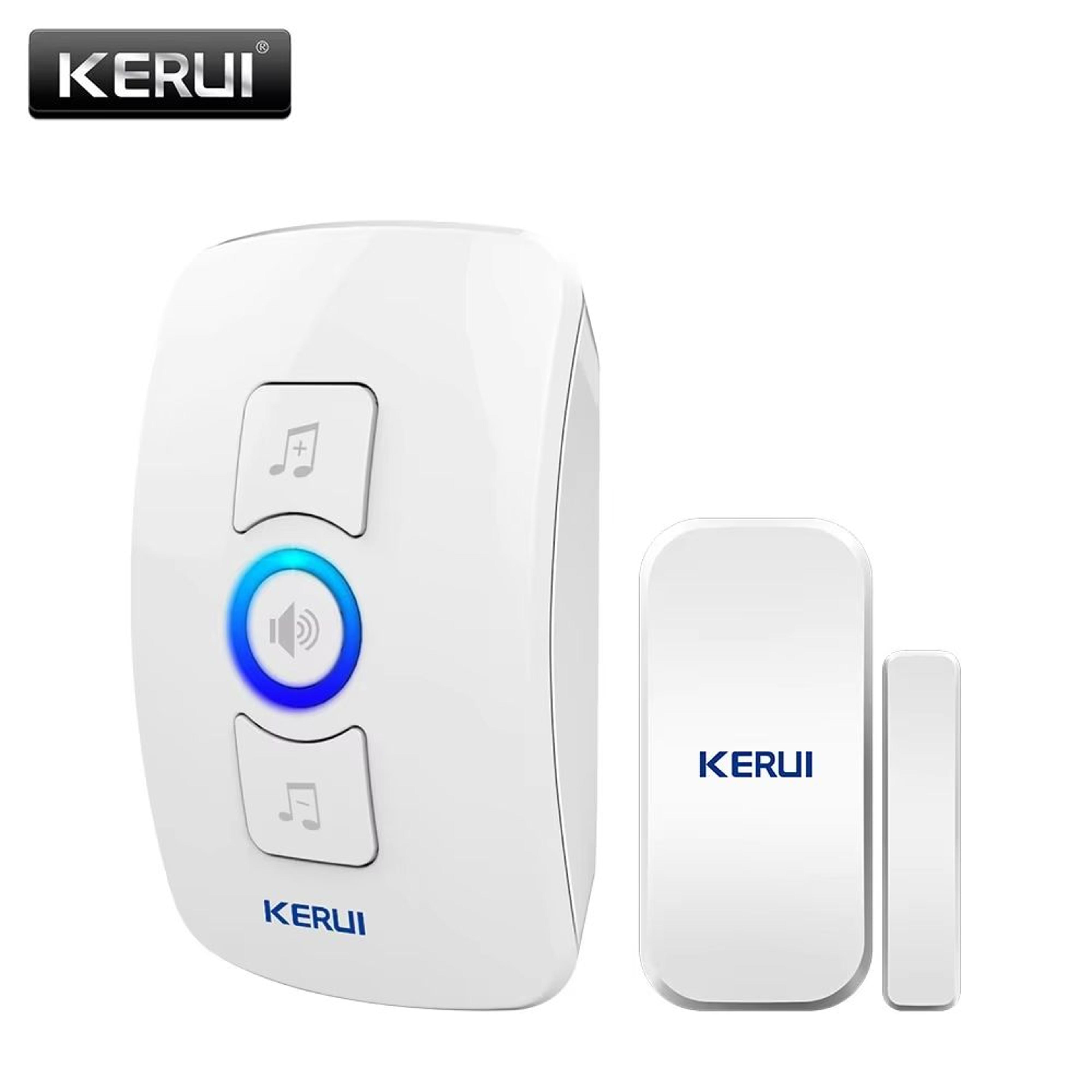 kerui m525 wireless home doorbell with 32-tone chime and security alarm