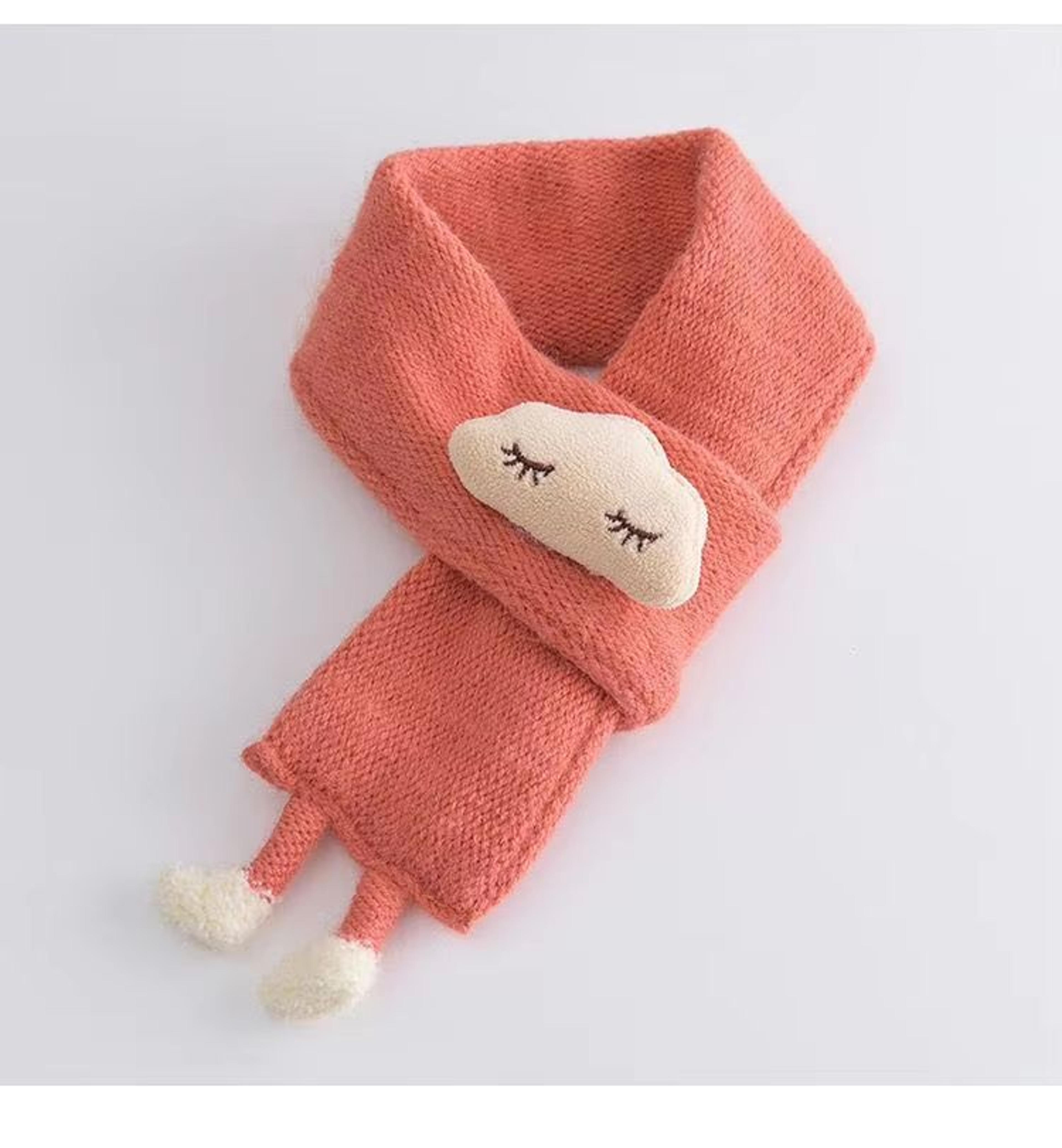 FluffCloud 3D Knitted Baby Scarf  Warm Winter Neck Cover For Kids 8