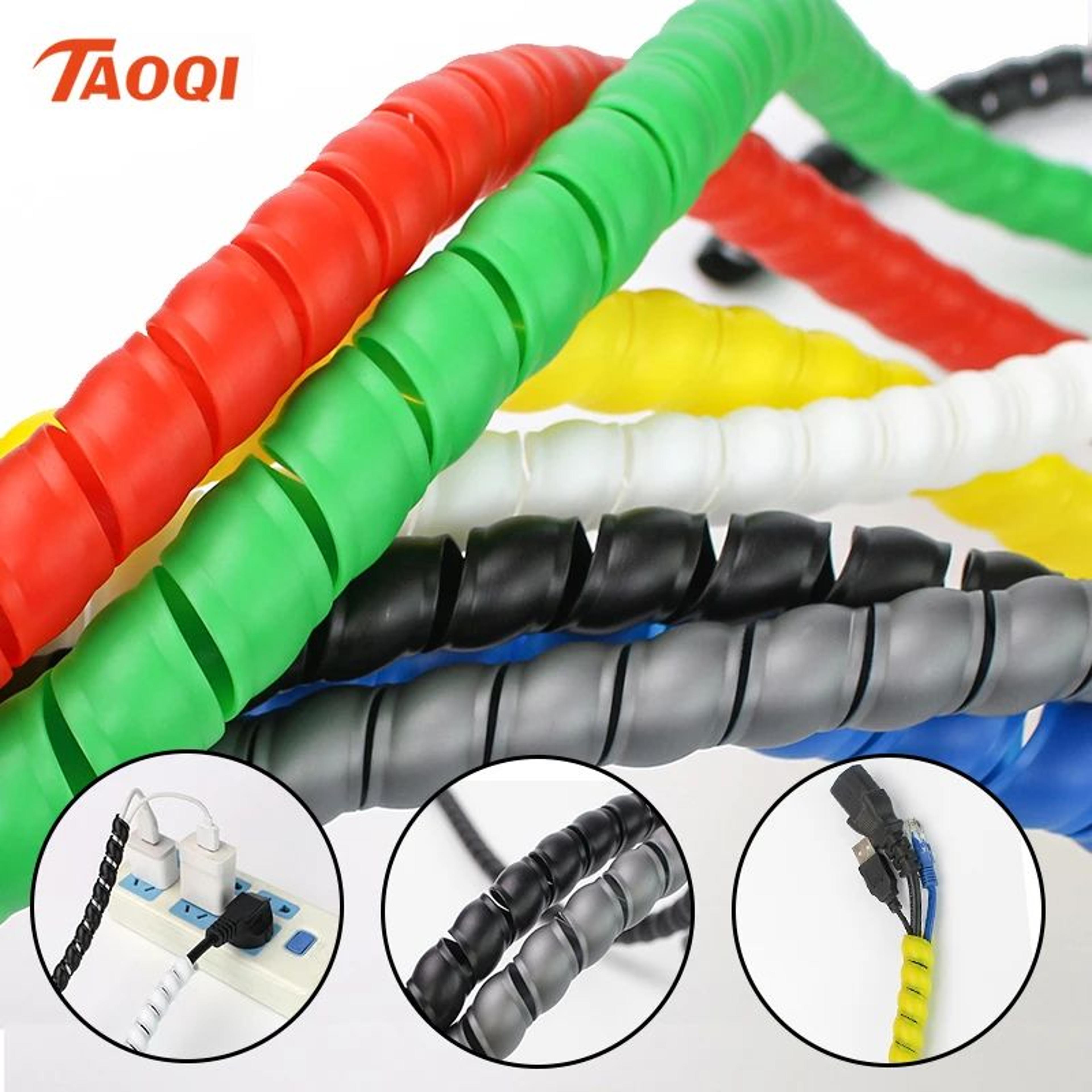 spiral cable protection sleeve wrap tube | flexible wire organizer (8–25 mm)