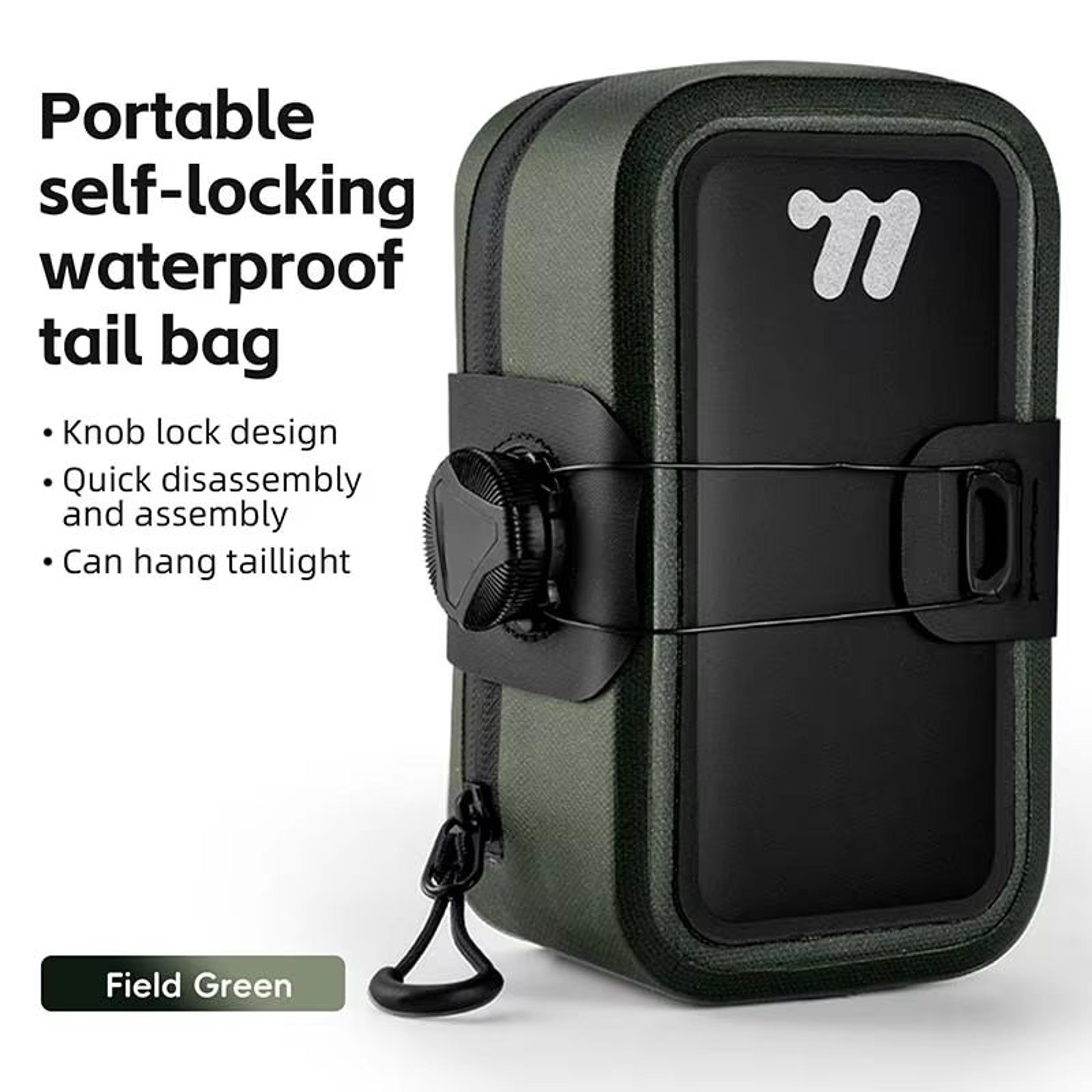 WEST BIKING 05L Waterproof Bike Saddle Bag Seamless TPU Under Seat Mini Tail Pouch 6