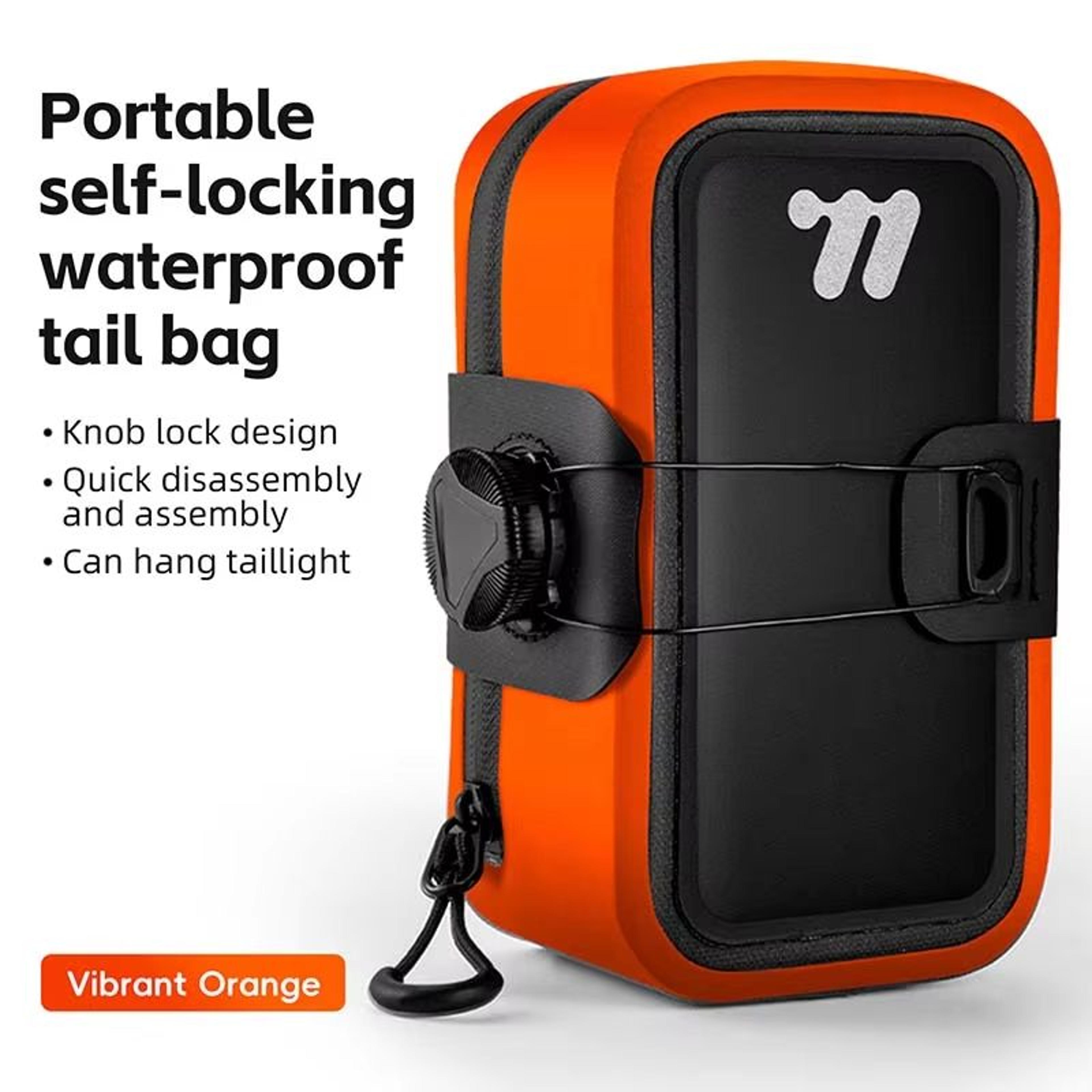 WEST BIKING 05L Waterproof Bike Saddle Bag Seamless TPU Under Seat Mini Tail Pouch 8
