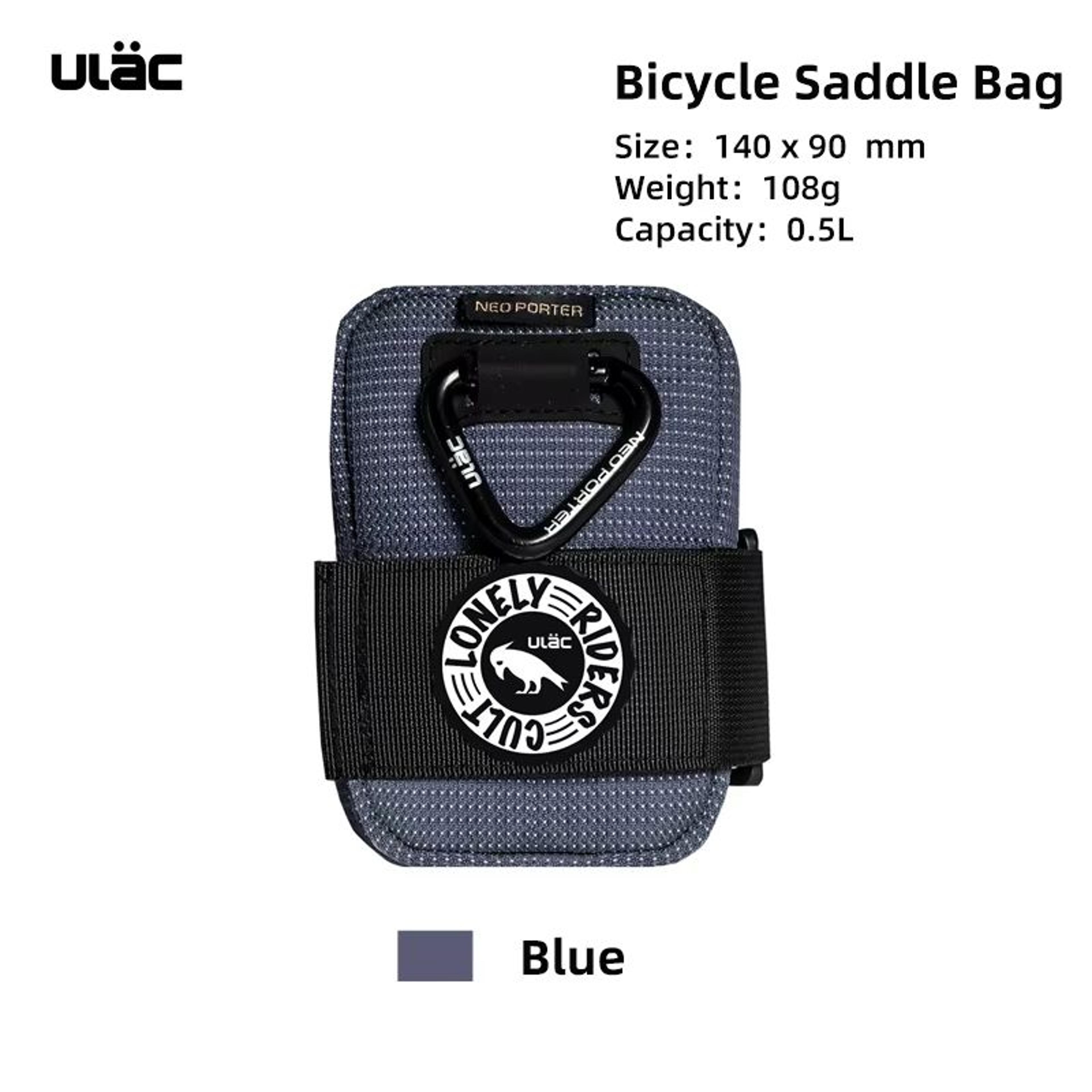 ULAC 05L Waterproof Bicycle Saddle Bag Shockproof Mini Rear Tail Pouch 10