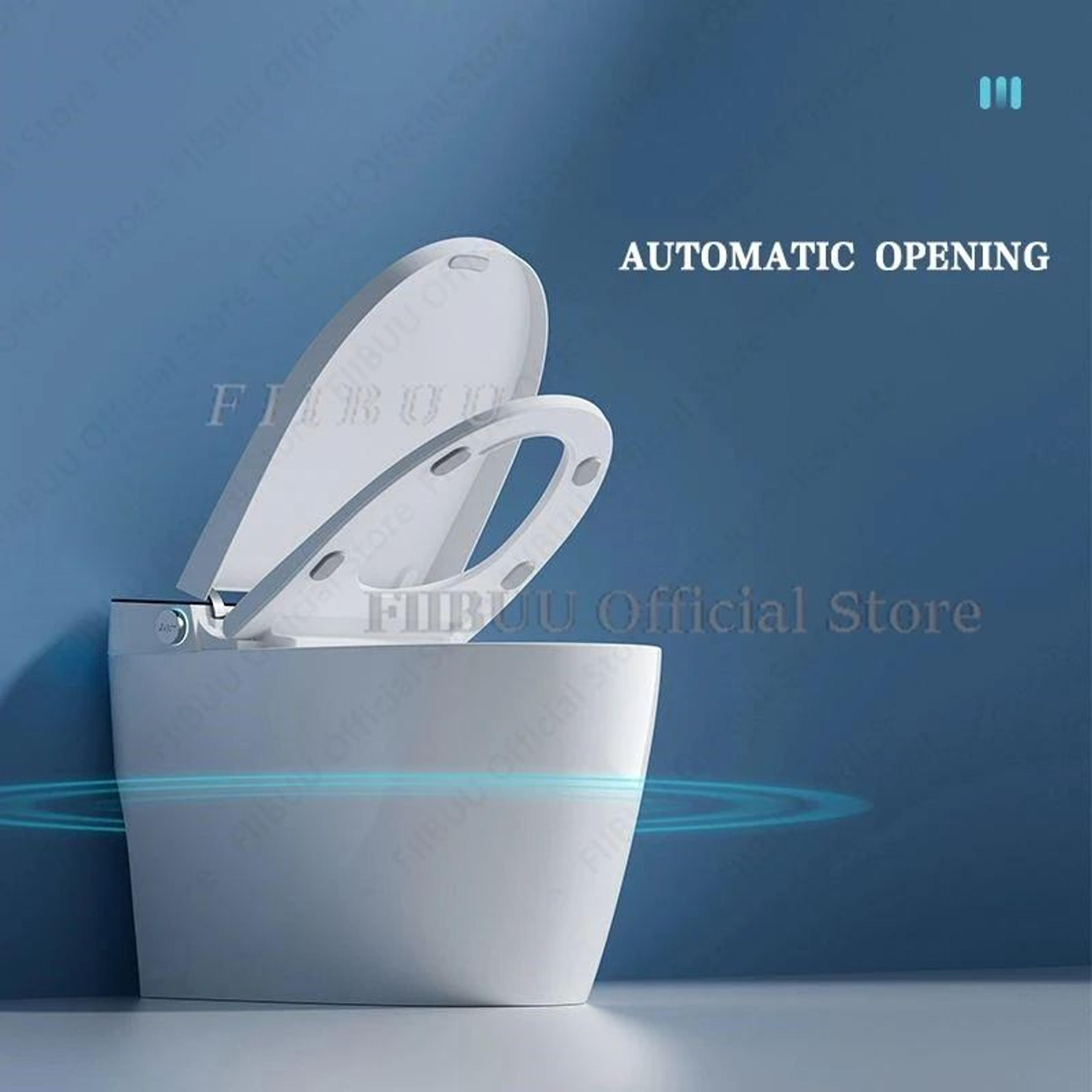 Smart Elongated Toilet With BuiltIn Bidet And Heated Seat 2