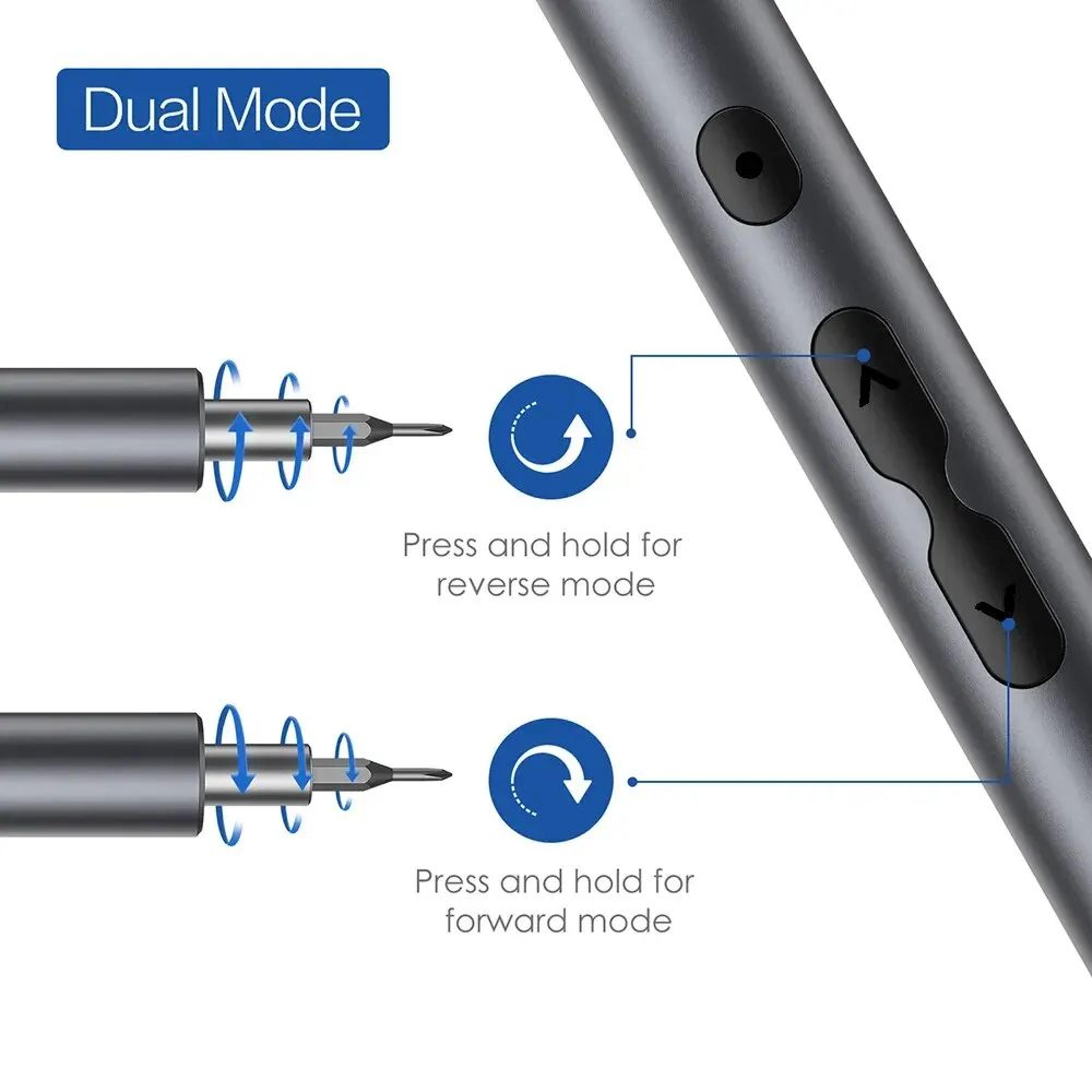 Rechargeable 62in1 Electric Precision Screwdriver Set With Magnetic Bits 2