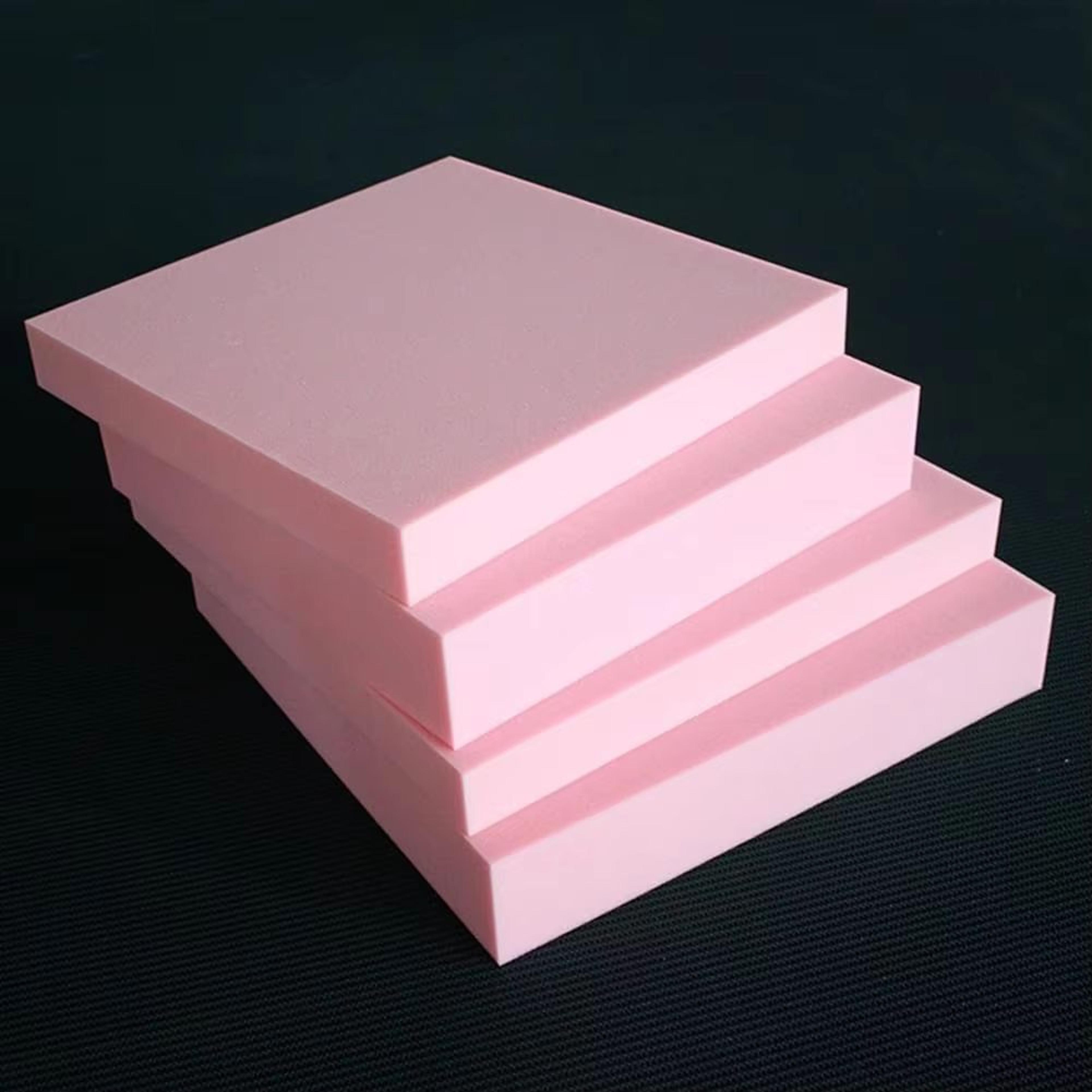 custom high density foam cushion pad – pink upholstery replacement foam for window seat, sofa, mattress & more