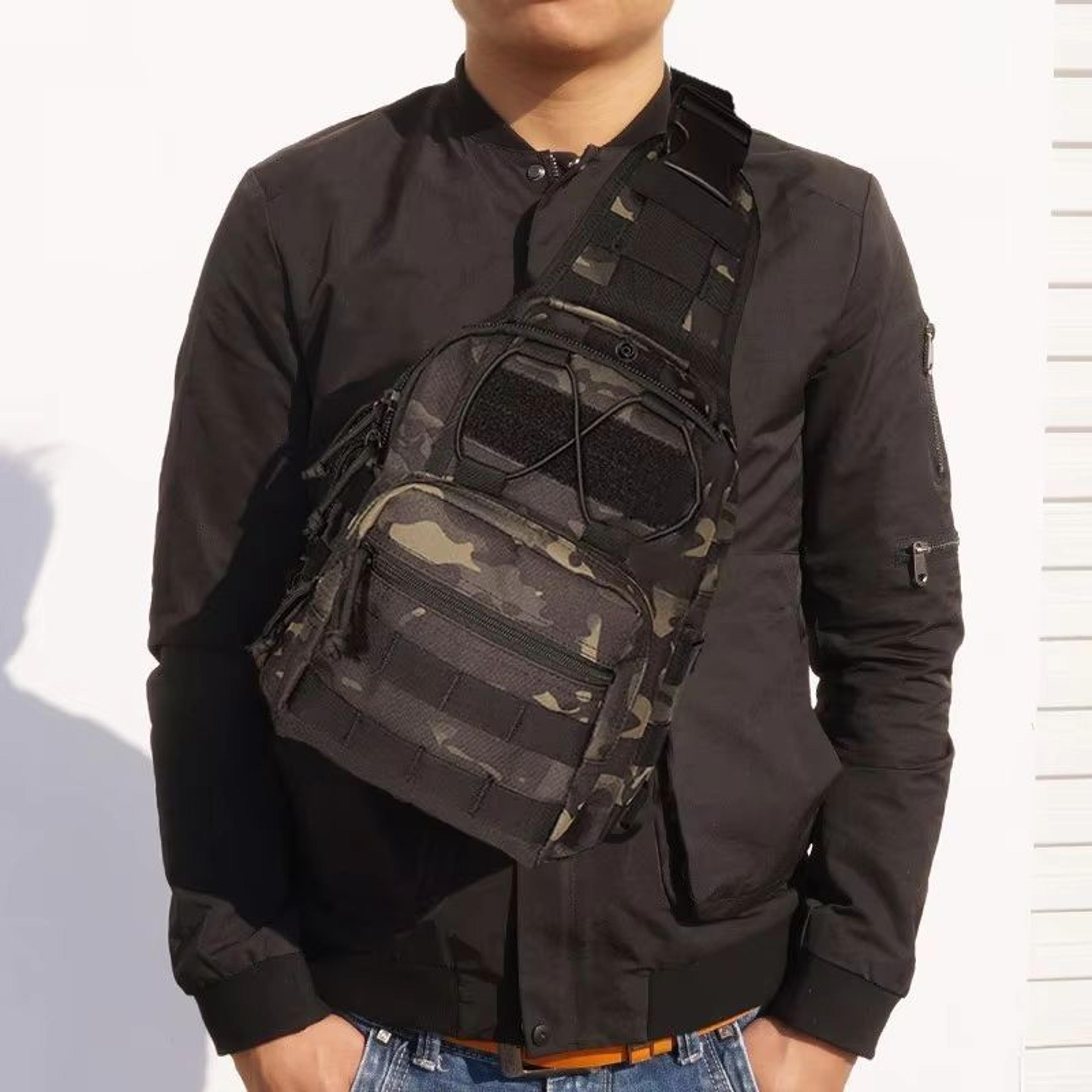 Tactical Chest Bag For Men Waterproof EDC Shoulder Sling Pack For Outdoor Hiking And Hunting 13