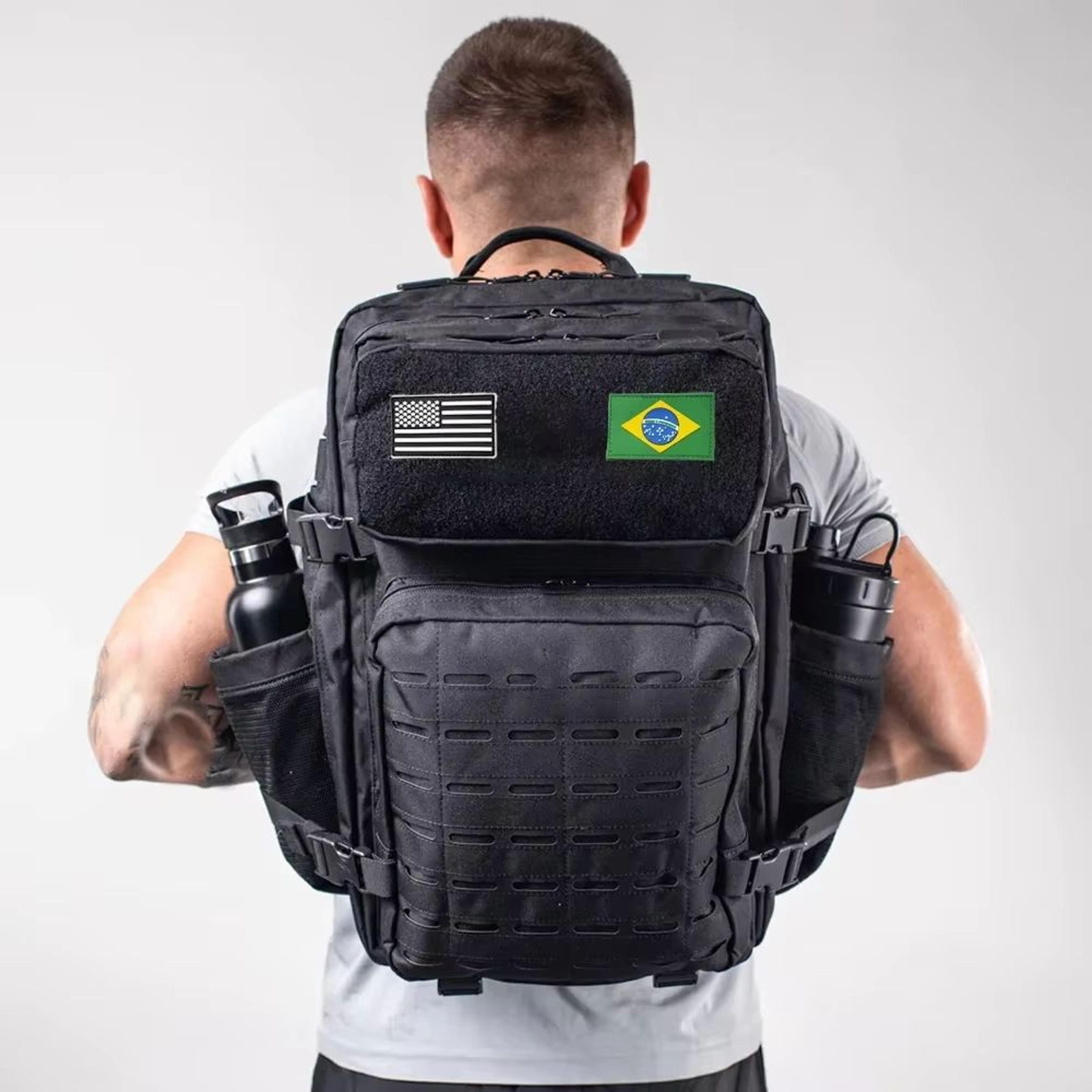 25l/50l tactical molle outdoor backpack with dual bottle holders